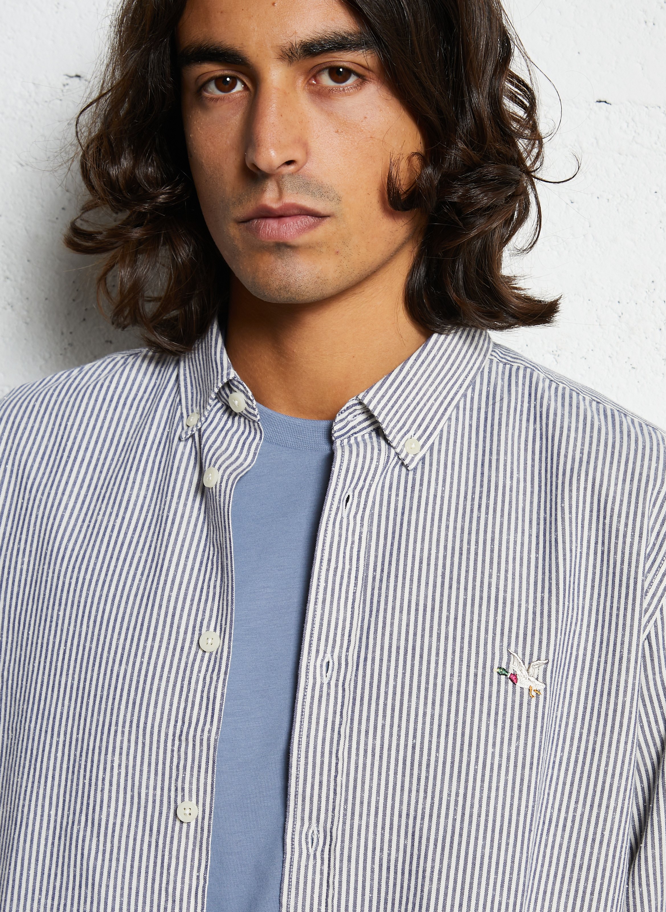 Bedrucktes Hemd mit klassischem Kragen CHEVIGNON Blau