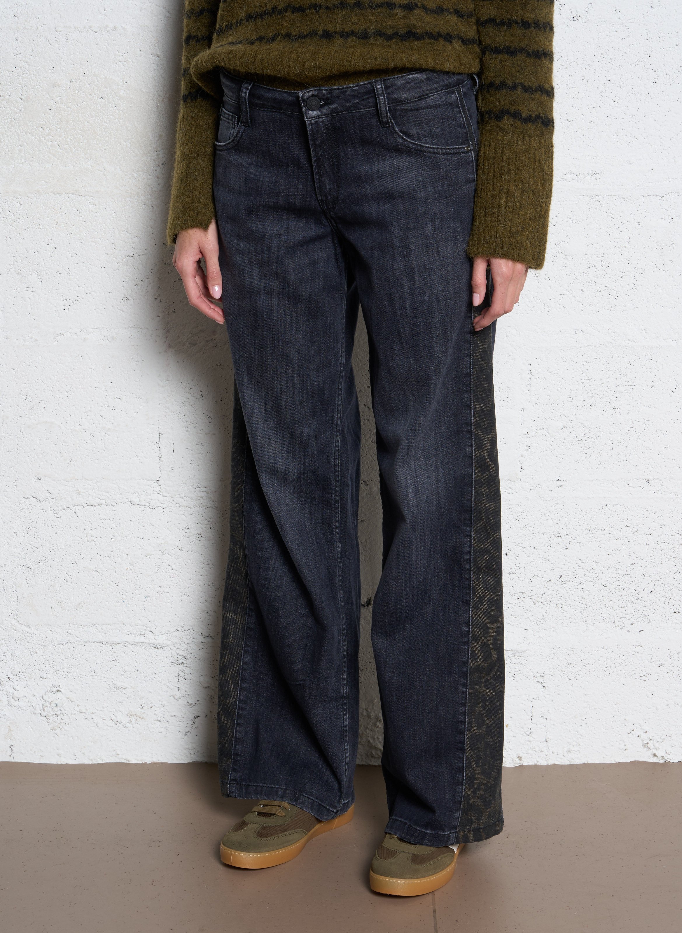 Jean droit LE TEMPS DES CERISES Noir