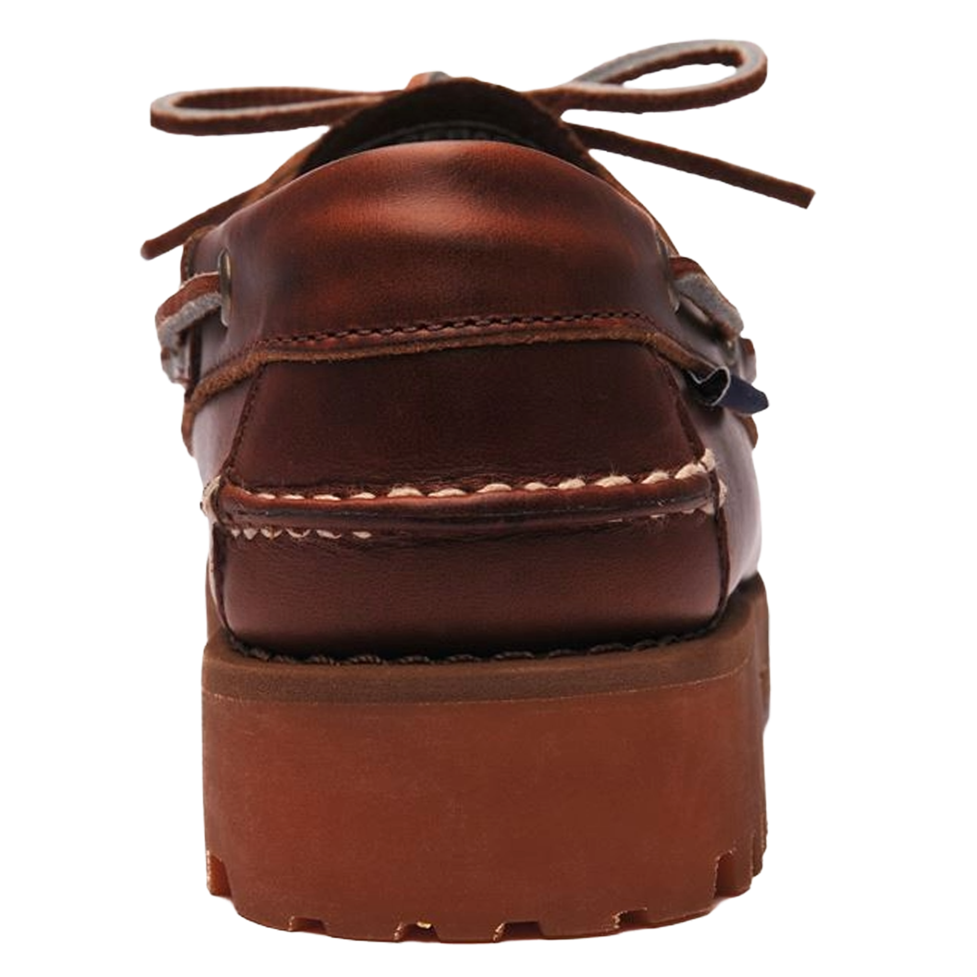 Leren instappers met veters SEBAGO Bruin