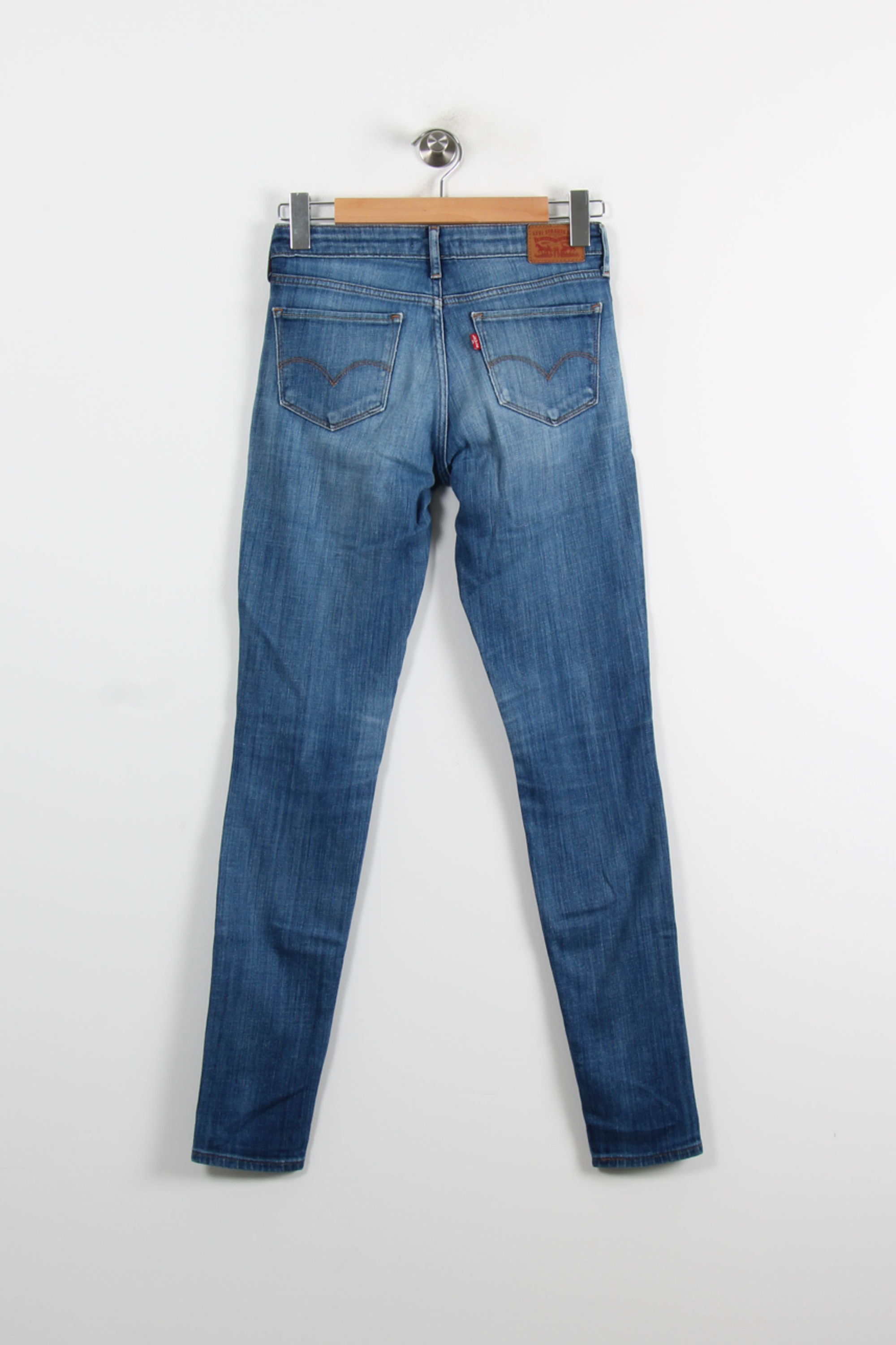 Cropped slim jeans with studs LEVI'S - Seconde main Blue