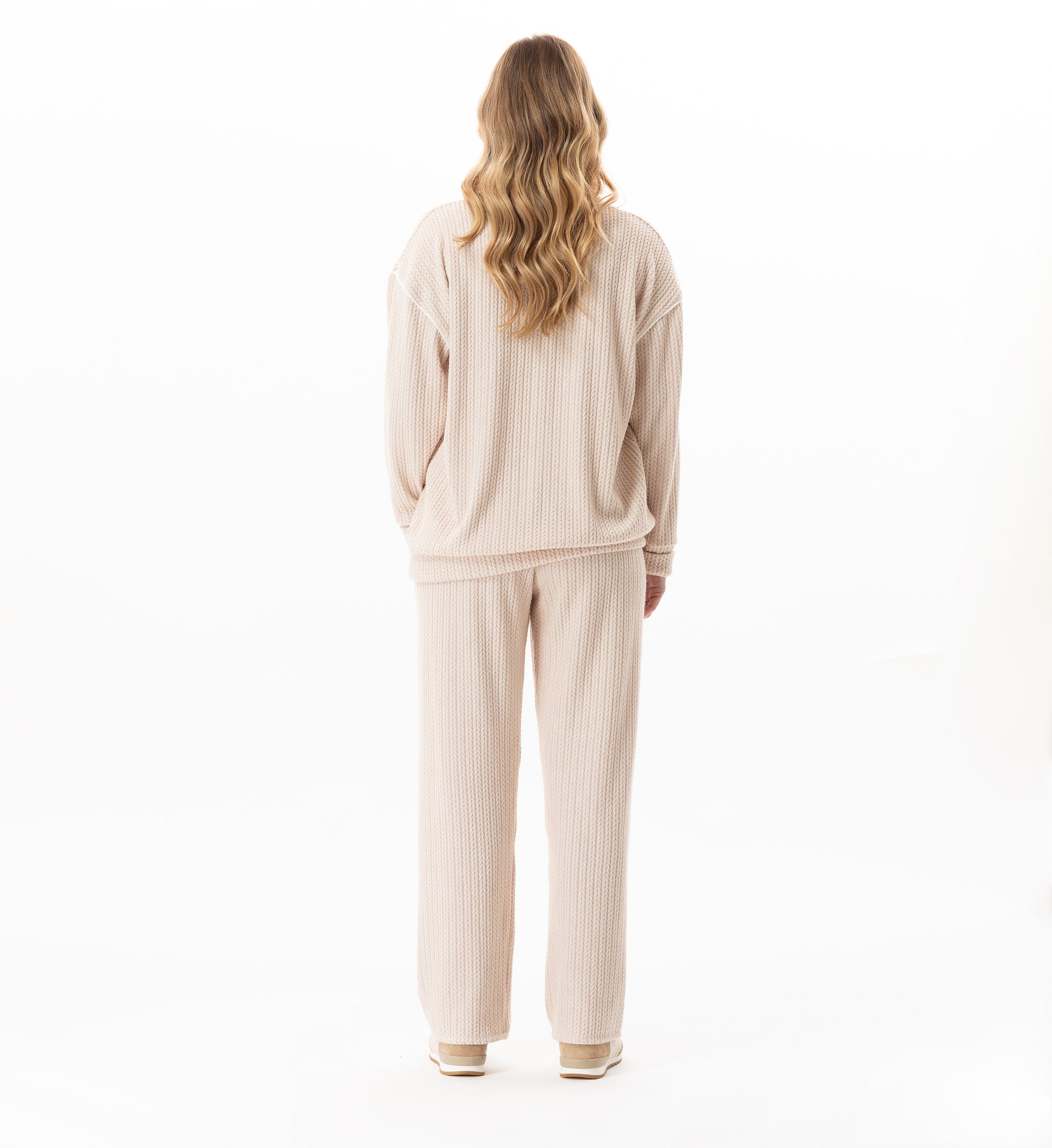 Knitted homewear set LE CHAT Beige