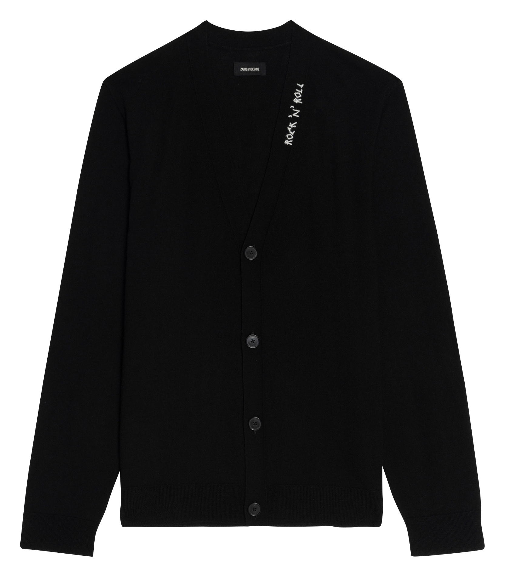 Straight V-neck wool cardigan ZADIG&VOLTAIRE Black