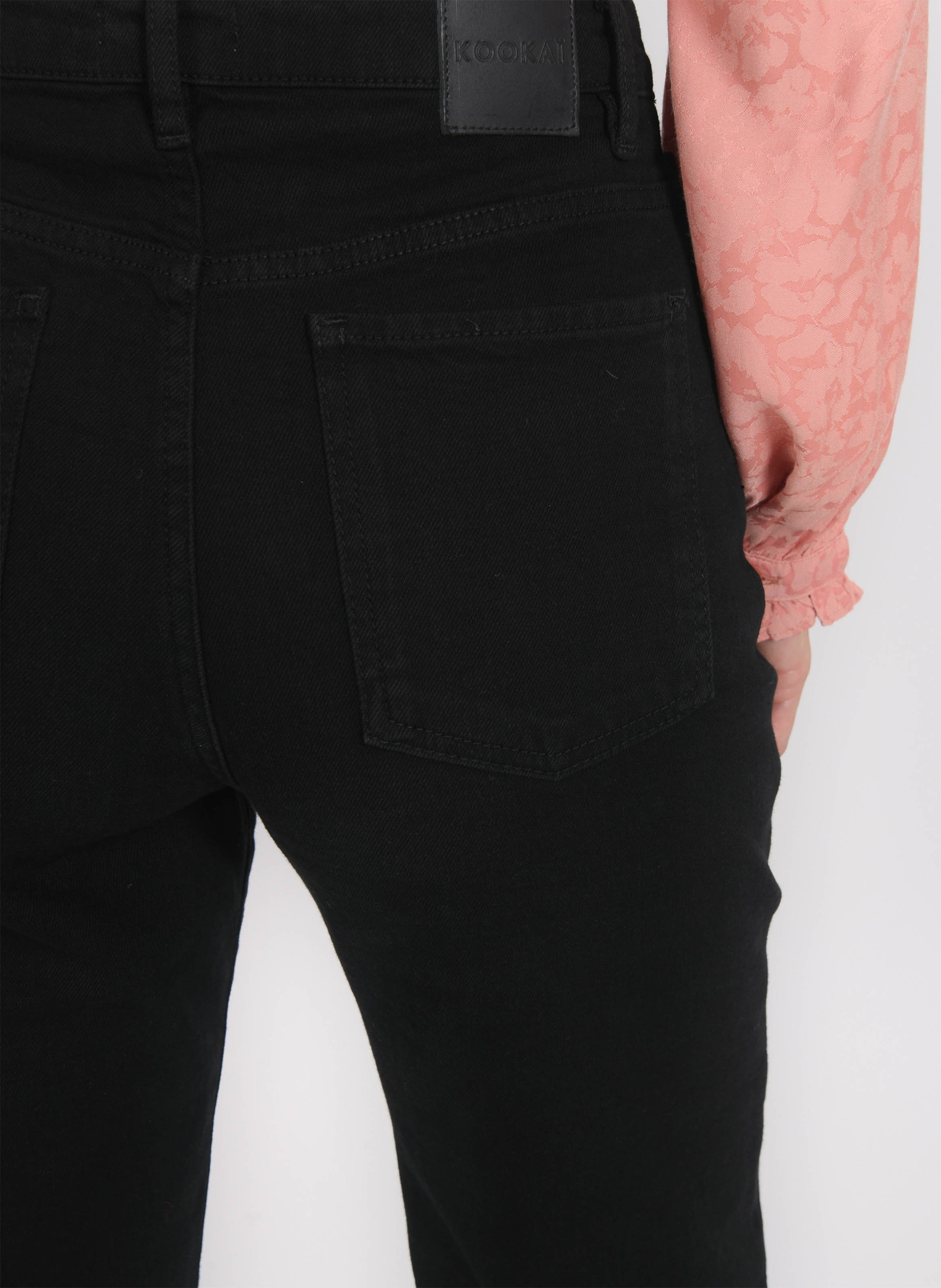 Jean flare en coton mélangé KOOKAI Noir