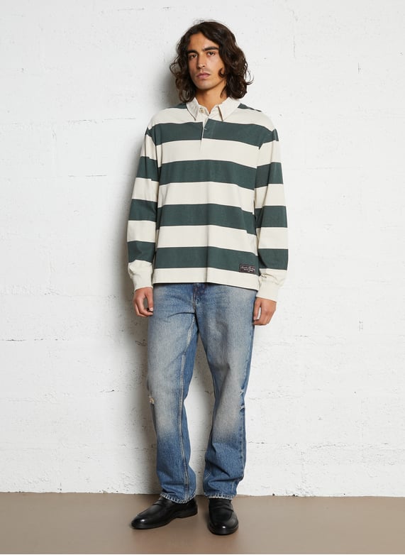 Cotton straight jeans - Look 1
