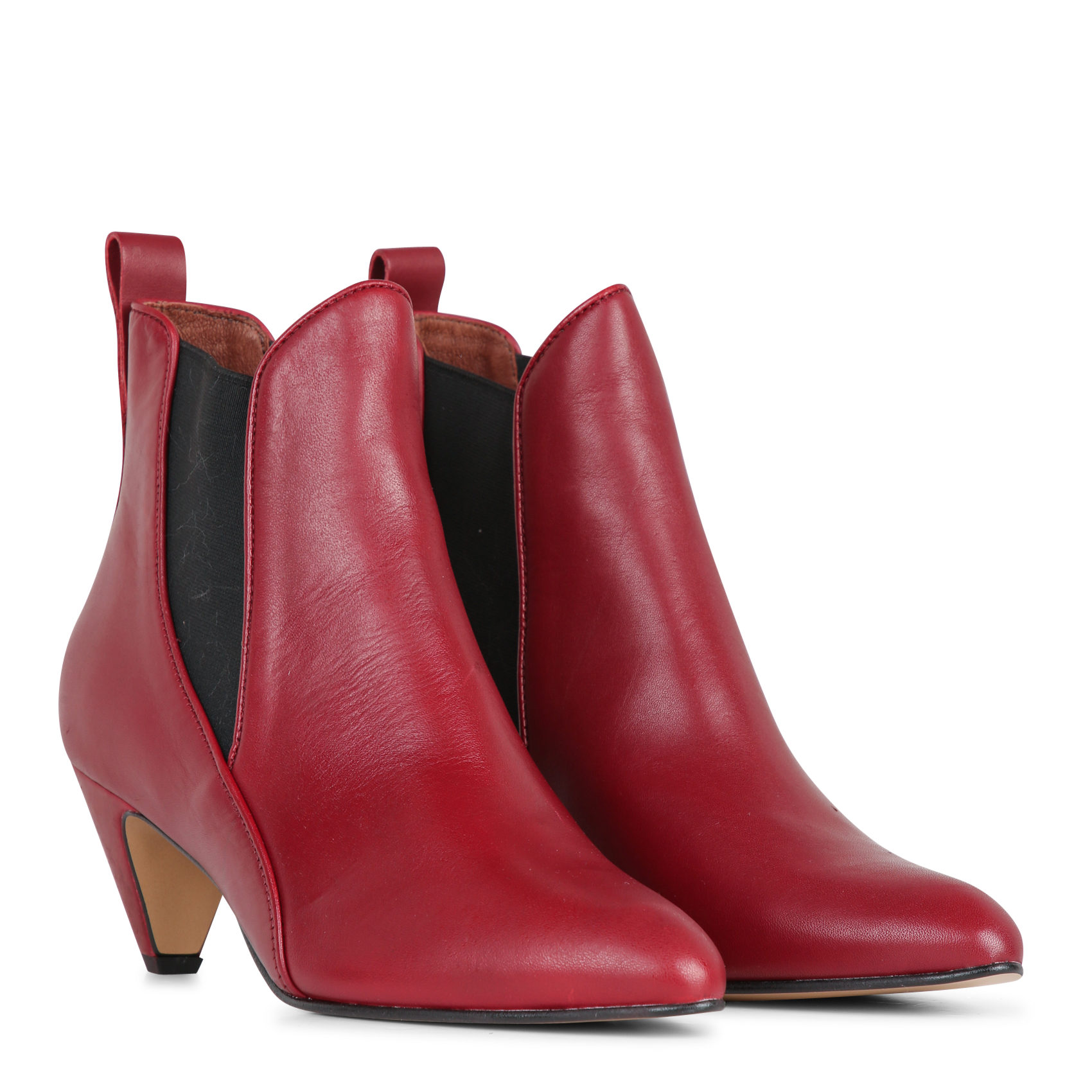 Bottines en cuir ANONYMOUS COPENHAGEN Rouge
