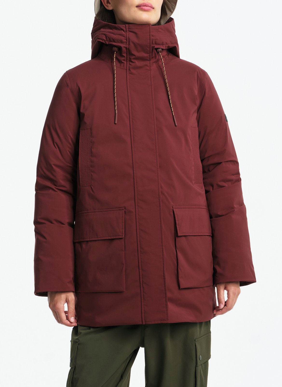 Fishtail lined parka AIGLE Red