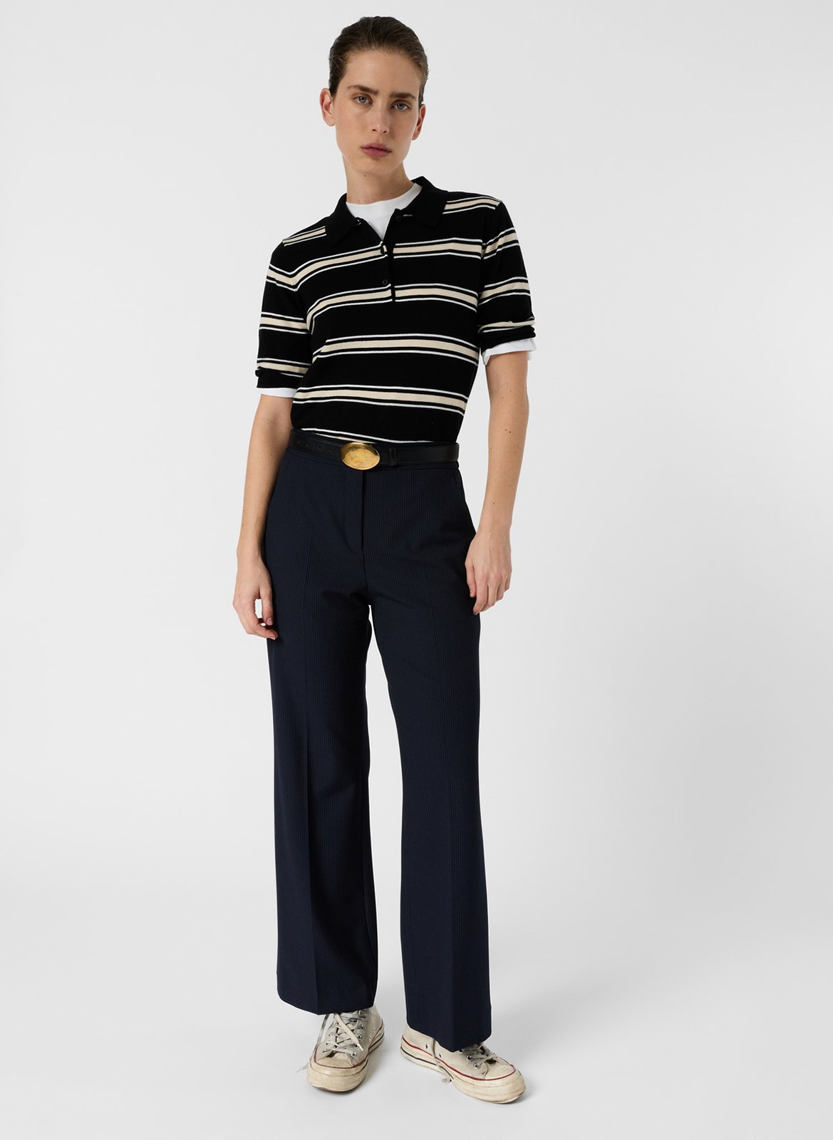 Pantalon de tailleur droit GERARD DAREL Bleu