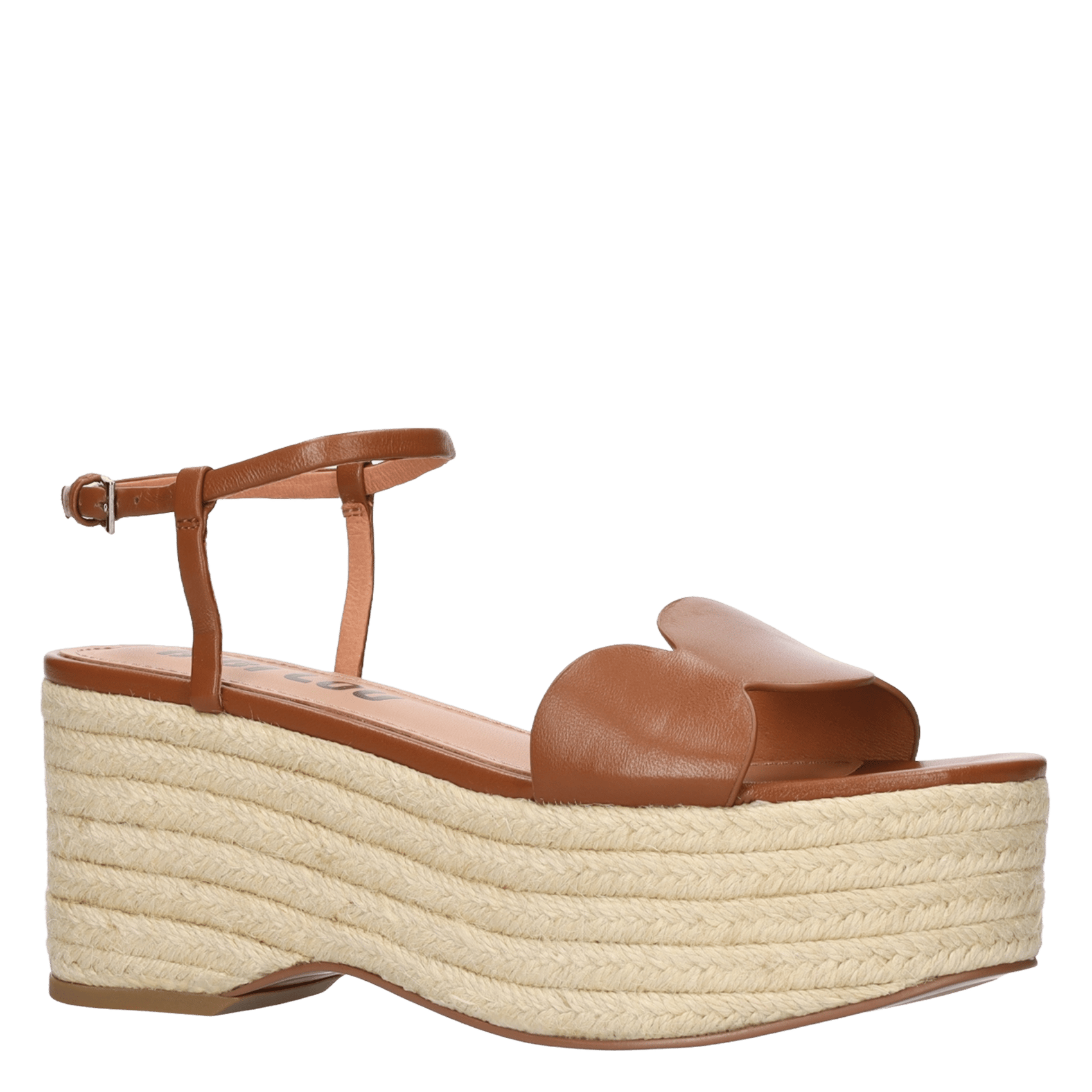 High leather sandals BIBI LOU Brown