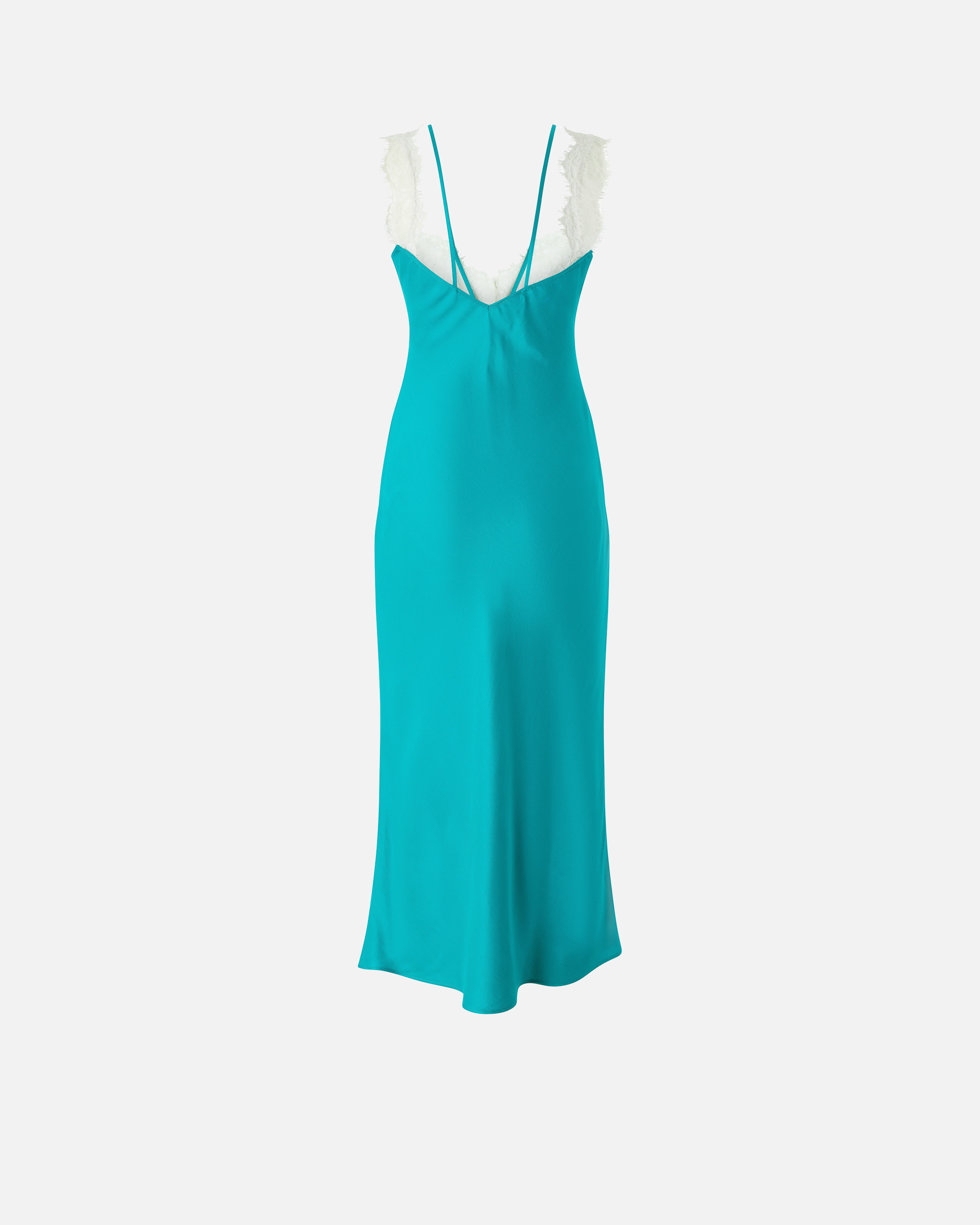 Robe combinette midi avec bandes en dentelle PINKO Vert