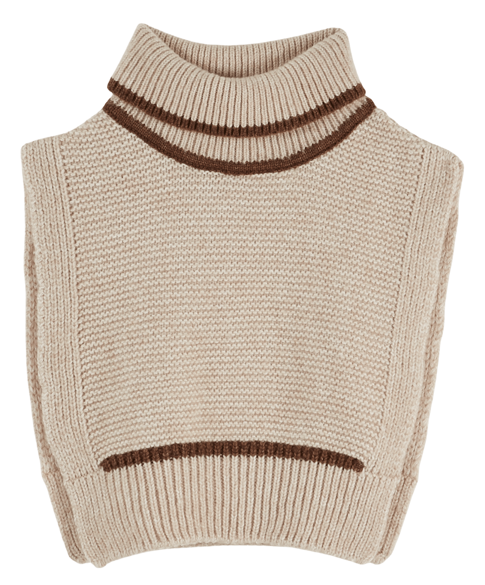Removable collar in wool and cotton EMILE ET IDA White