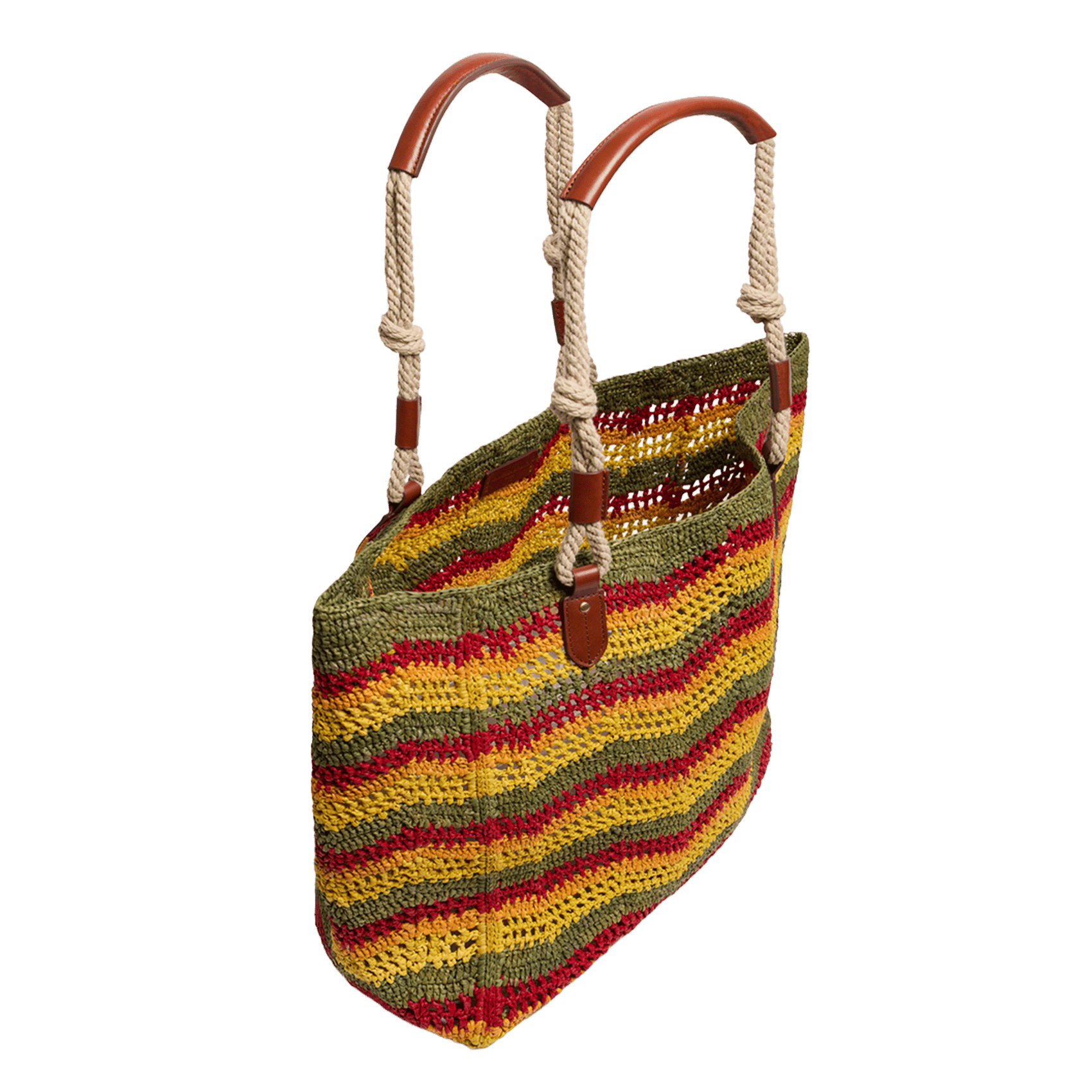 Sac porté épaule en raphia VANESSA BRUNO Multicolore