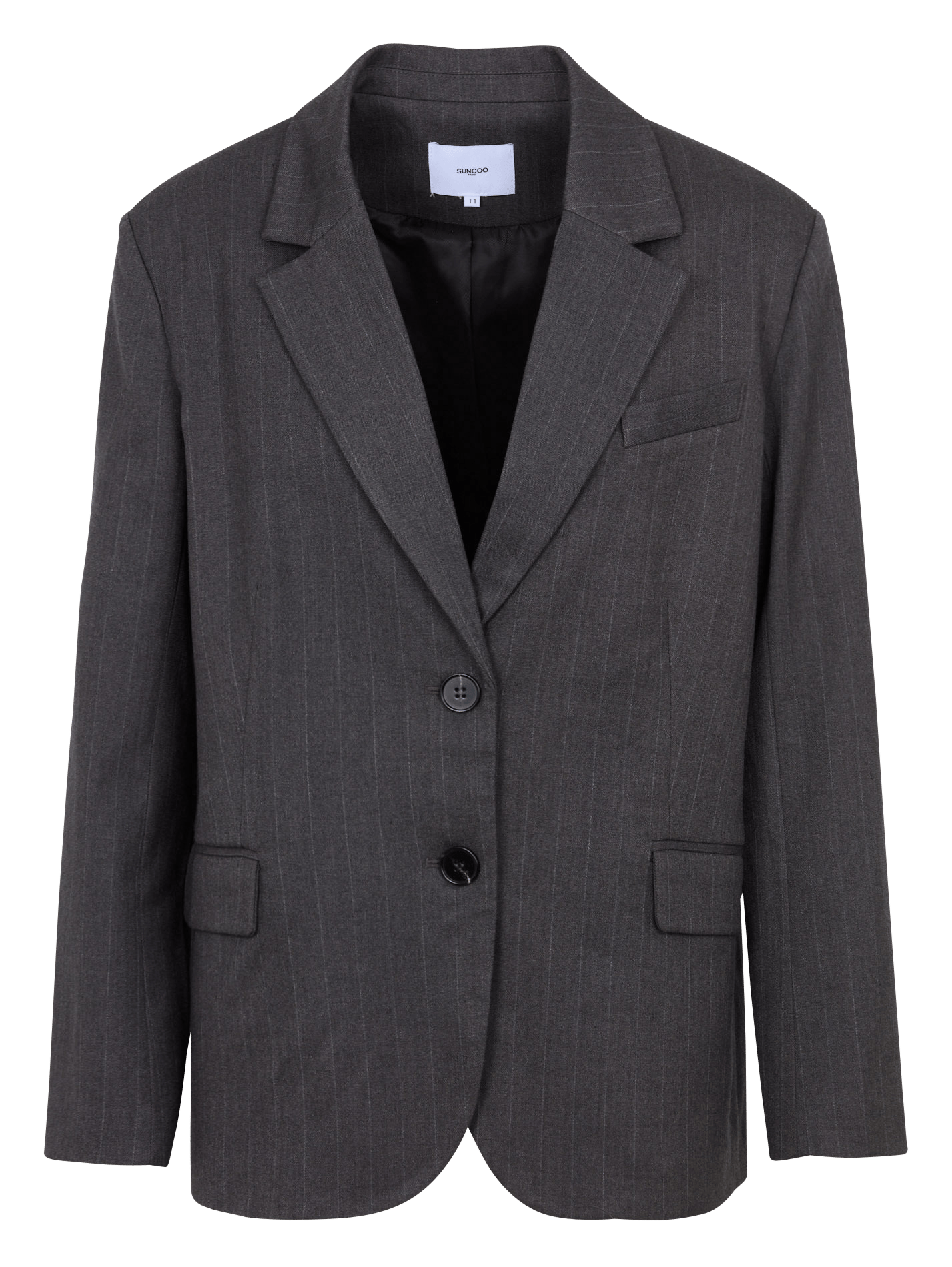 Veste col tailleur | Noir SUNCOO Femme