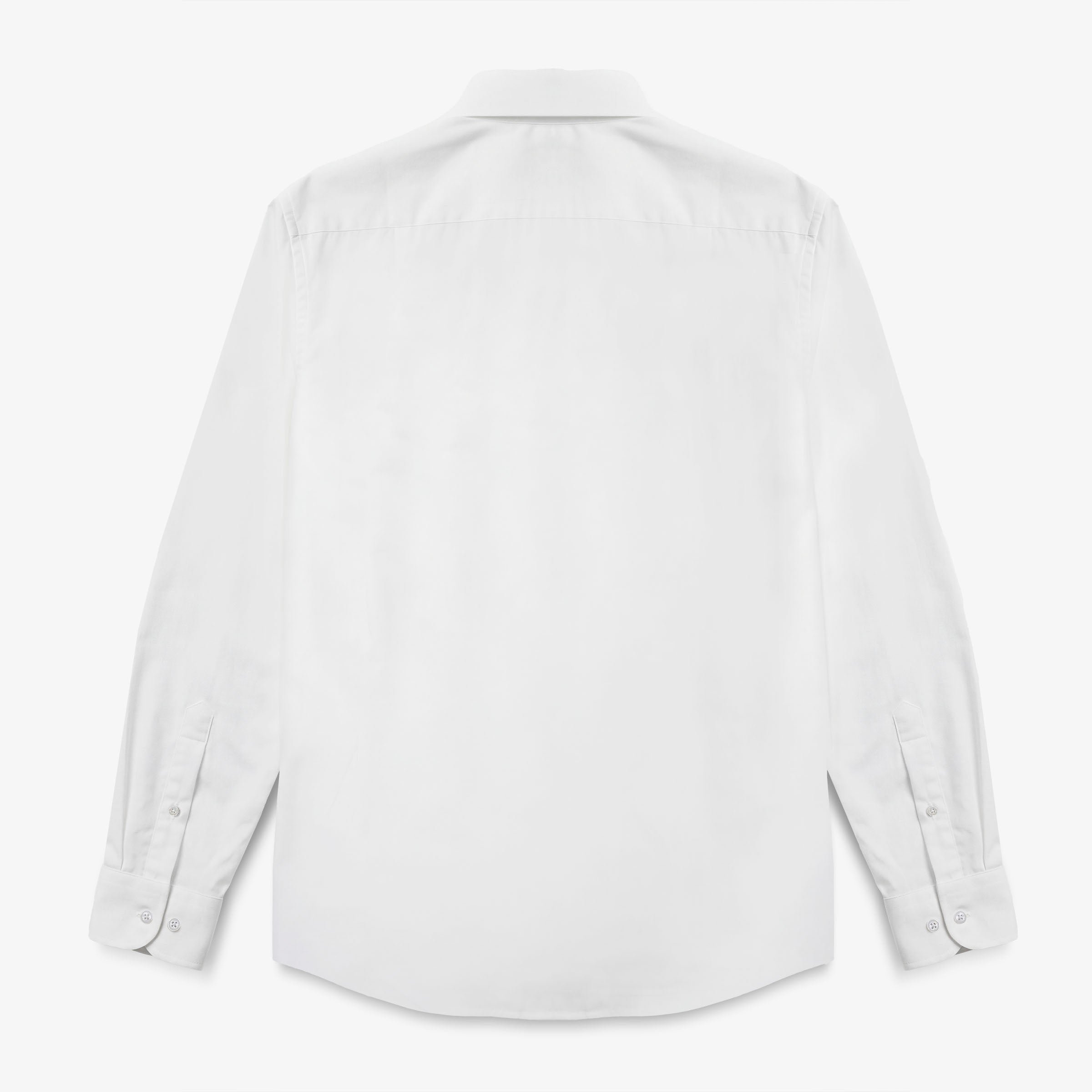 Chemise manches longues en coton avec poche poitrine blanche SERGE BLANCO Blanc