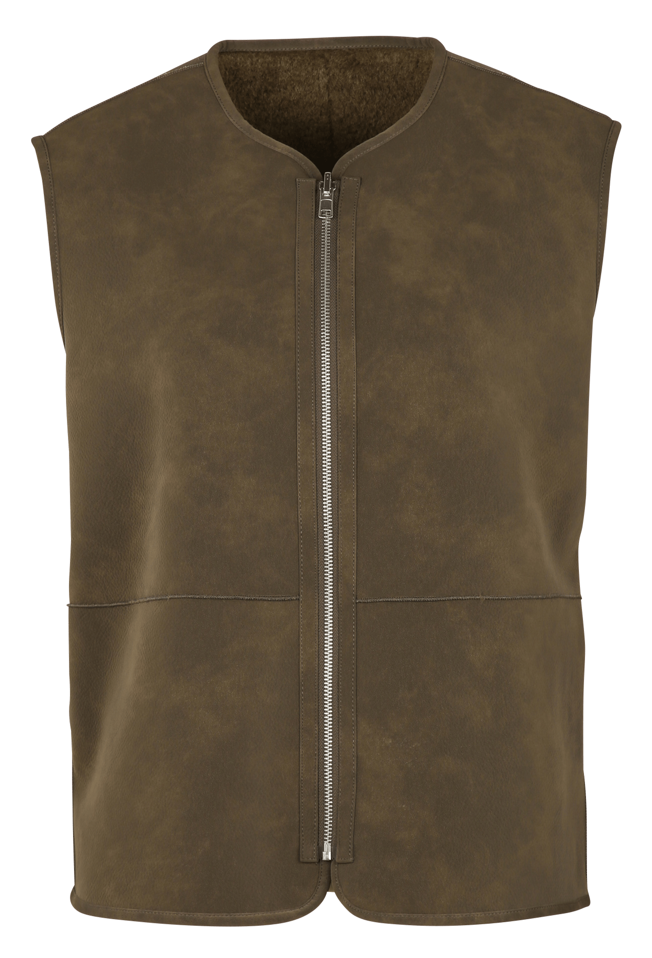 Veste col rond BELLEROSE Marron