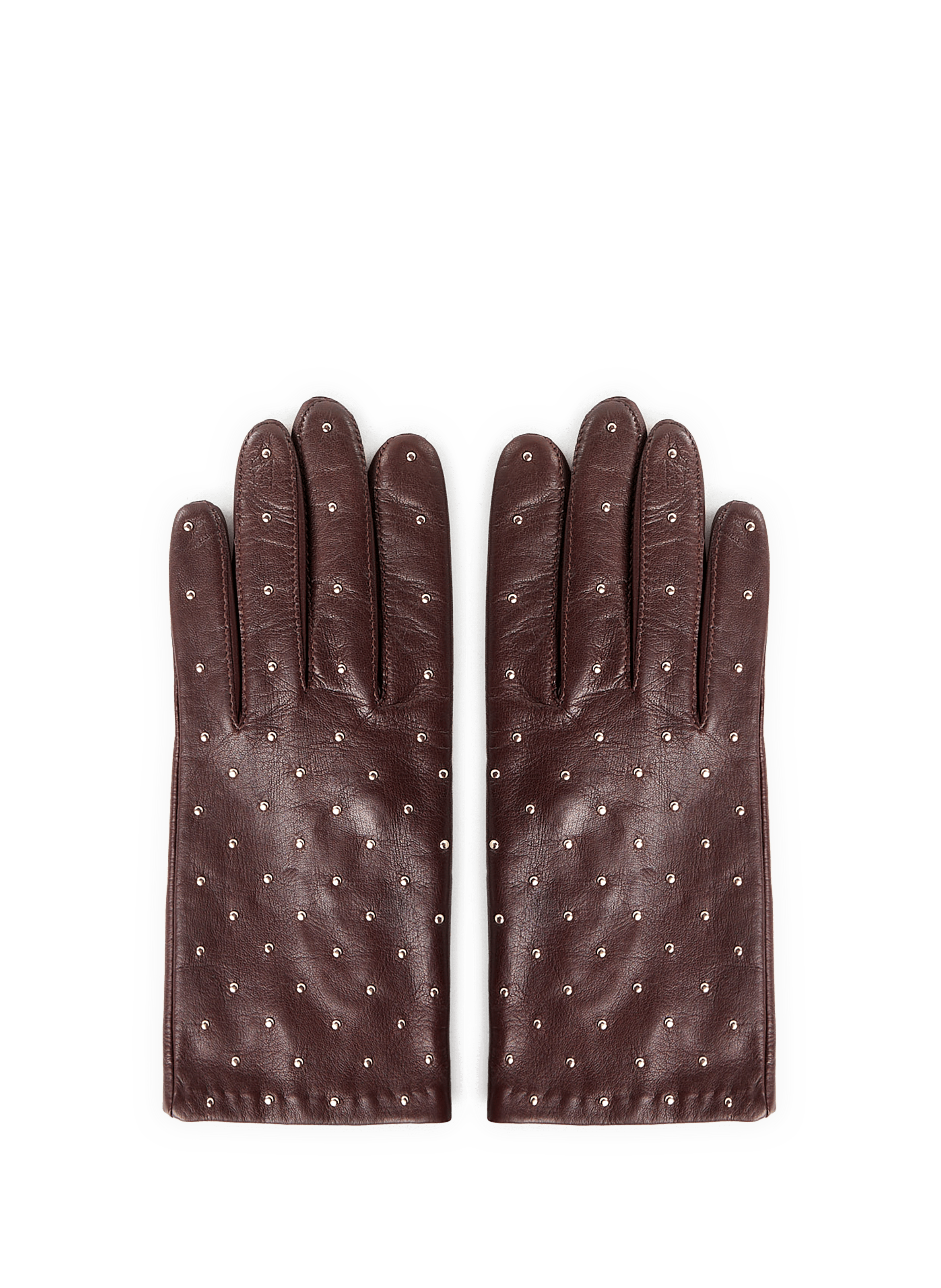 Leather gloves SAISON 1865 Brown