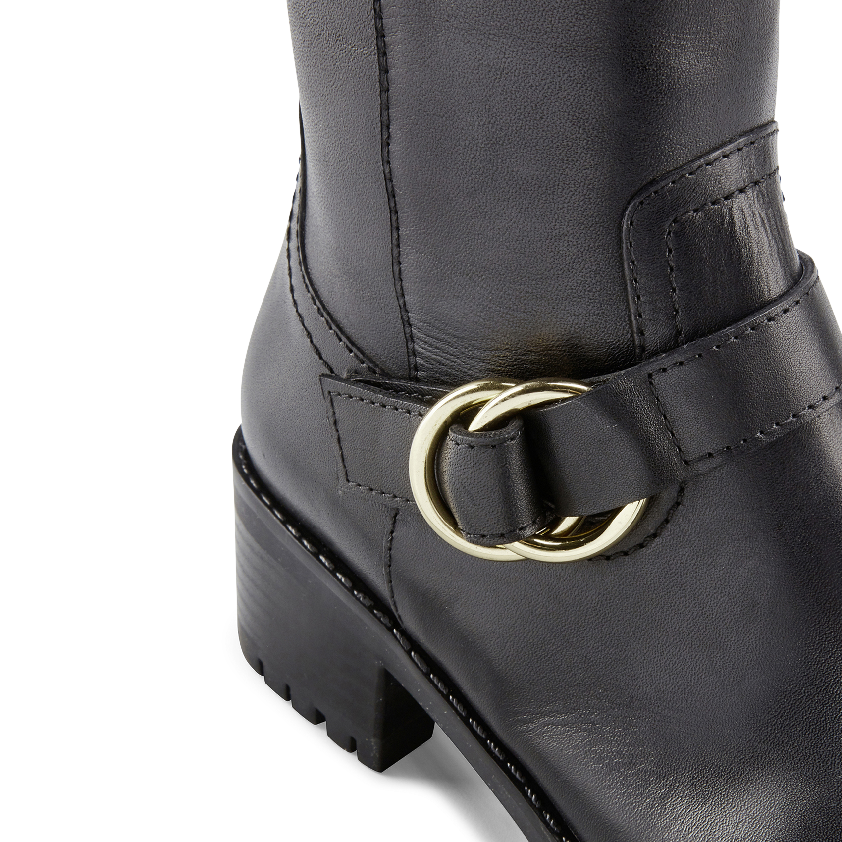 Leather boots COSMOPARIS Black