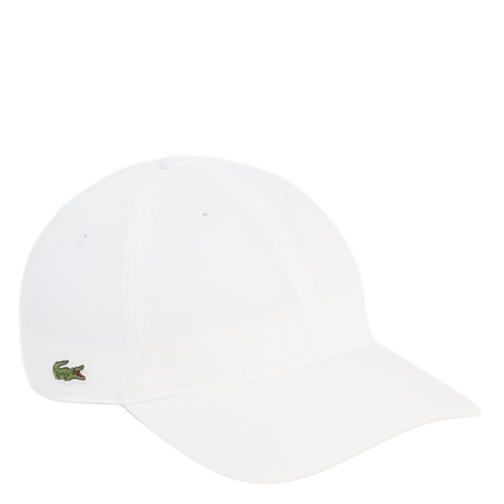 Adjustable embroidered cotton cap LACOSTE White