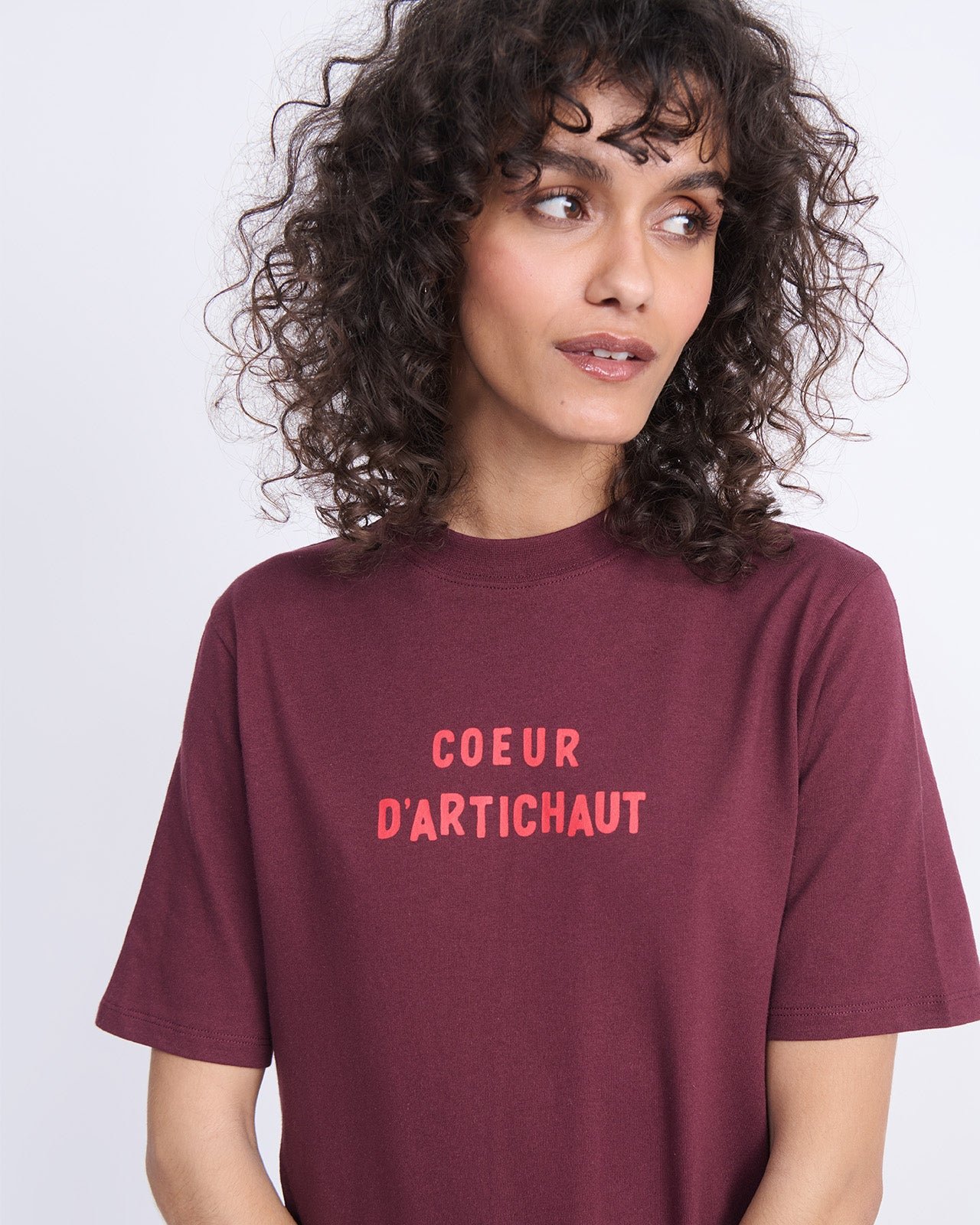 Organic cotton artichoke heart T-shirt EMOI EMOI Red