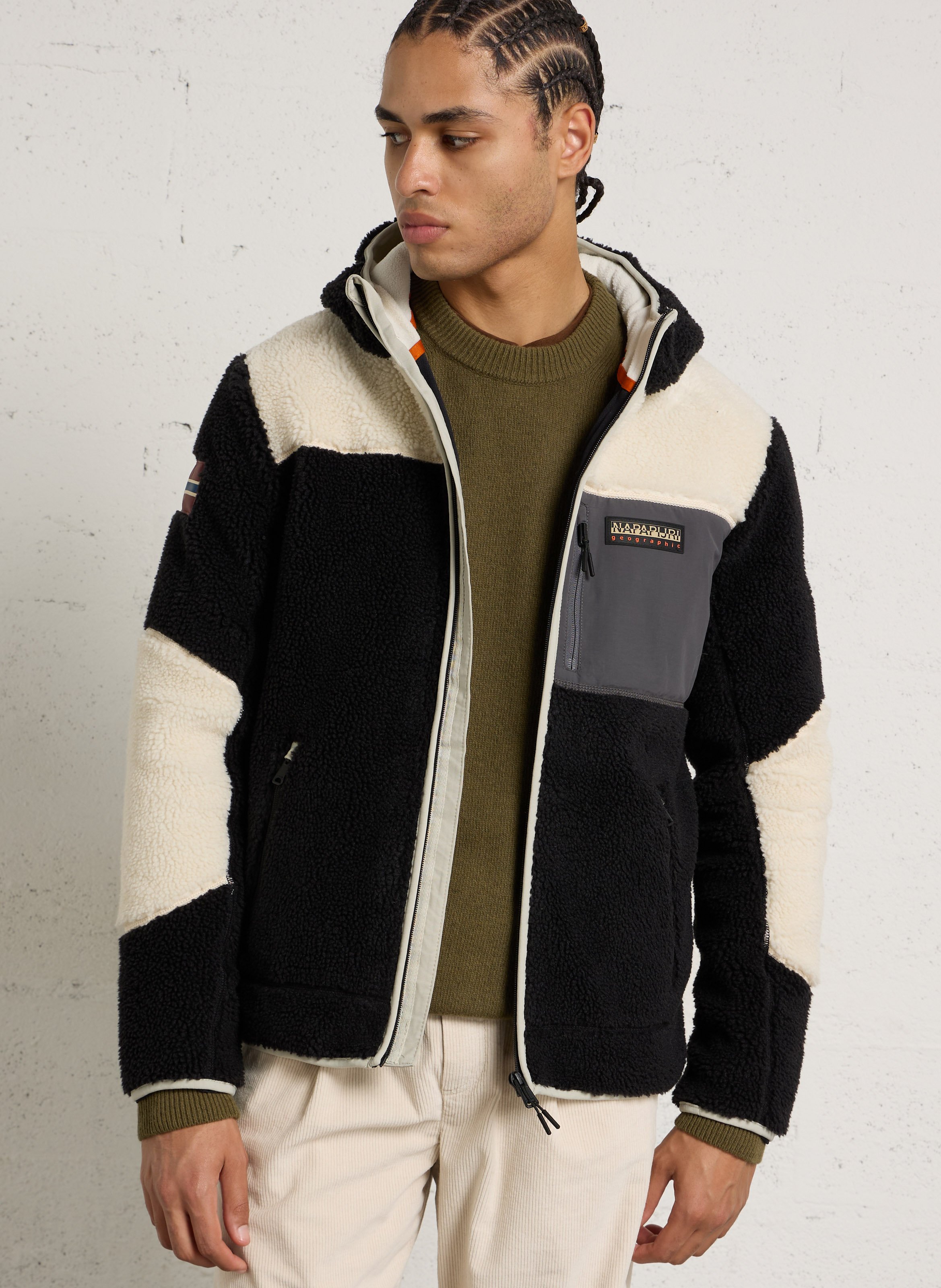Straight-cut hooded jacket NAPAPIJRI Multicolored
