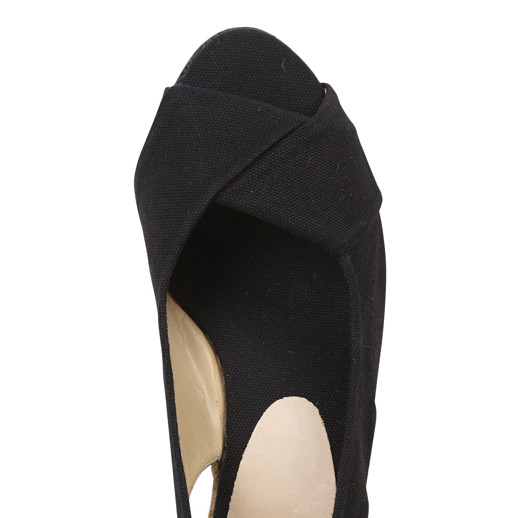 Brianda wedge canvas espadrilles with crossover straps  CASTANER Golden