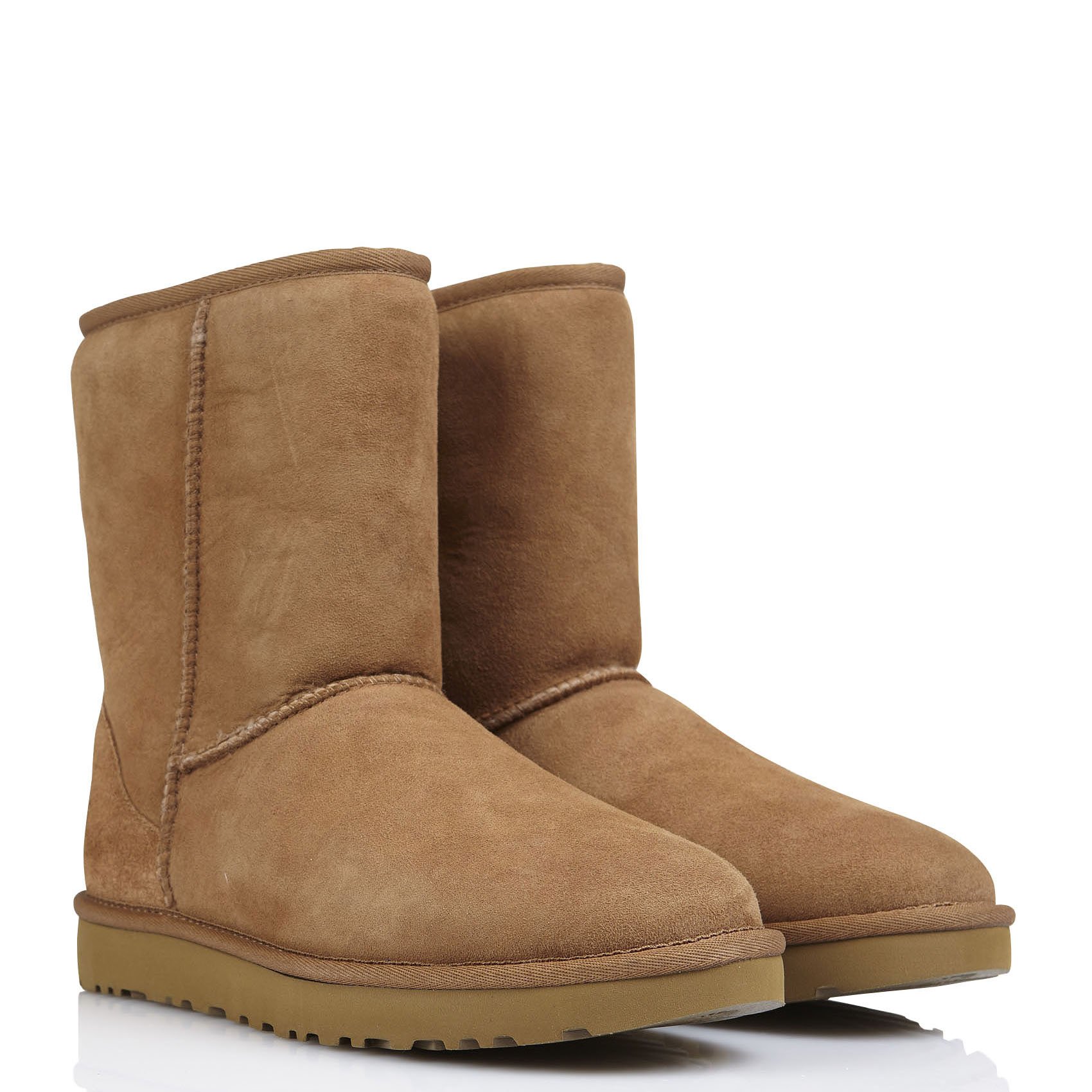 Leren enkellaarzen Classis II Short UGG Bruin