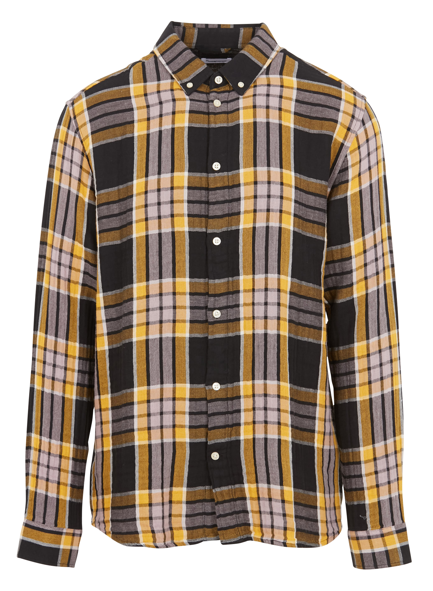 Chemise col américain à carreaux en coton bio KNOWLEDGE COTTON APPAREL Multicolore