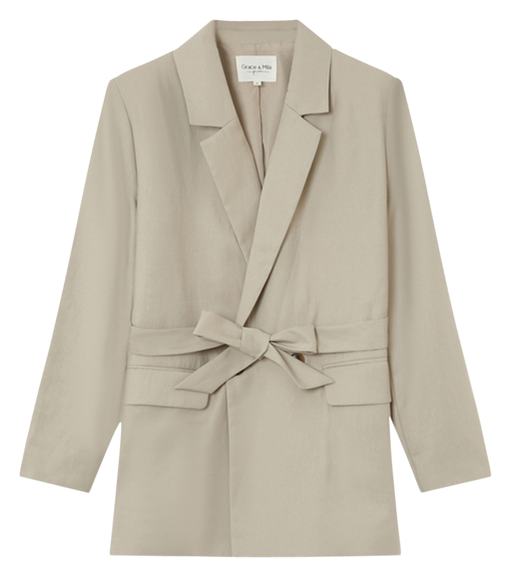 Blazer met reverskraag GRACE ET MILA Beige