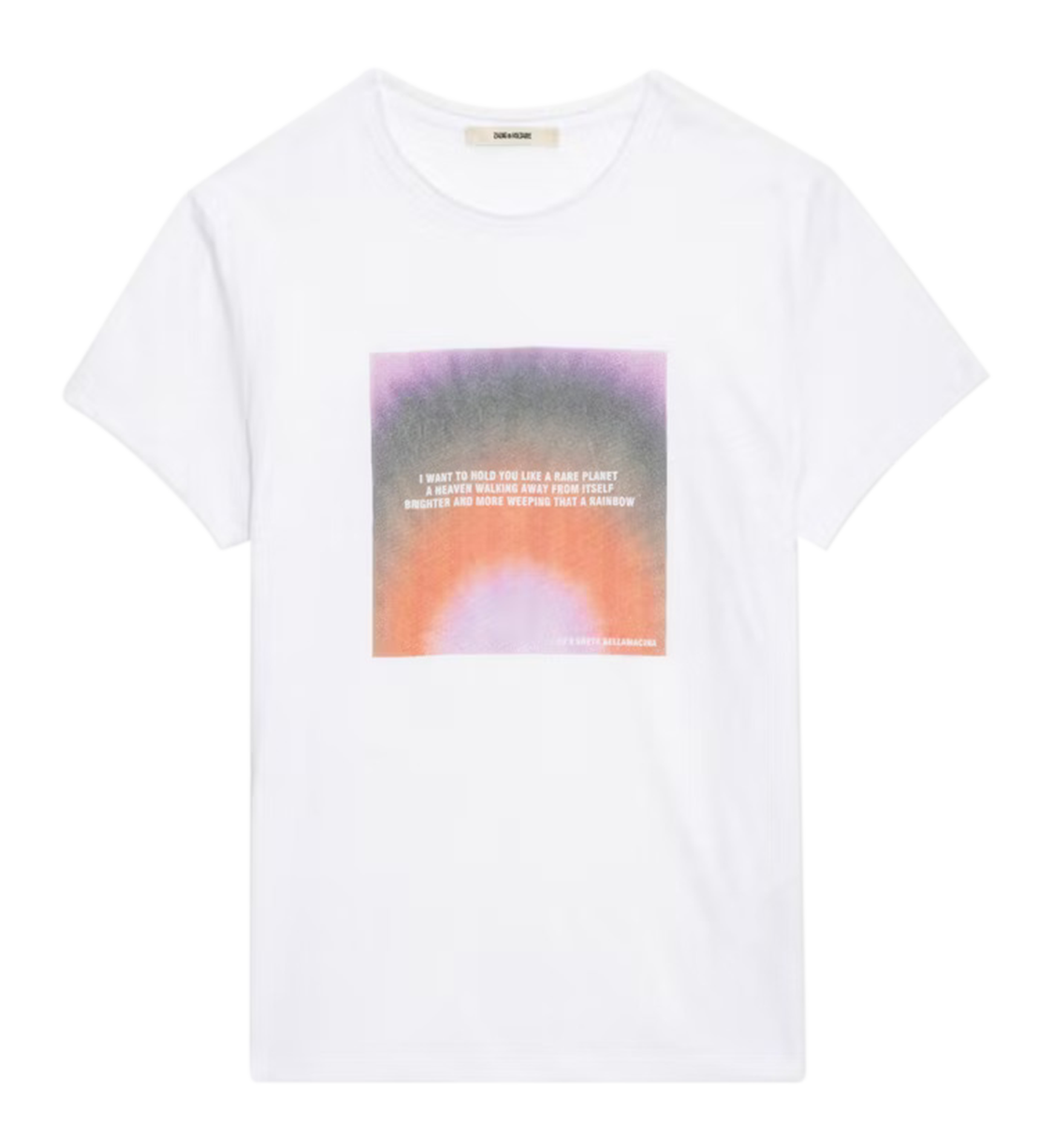 Organic cotton printed t-shirt ZADIG&VOLTAIRE White