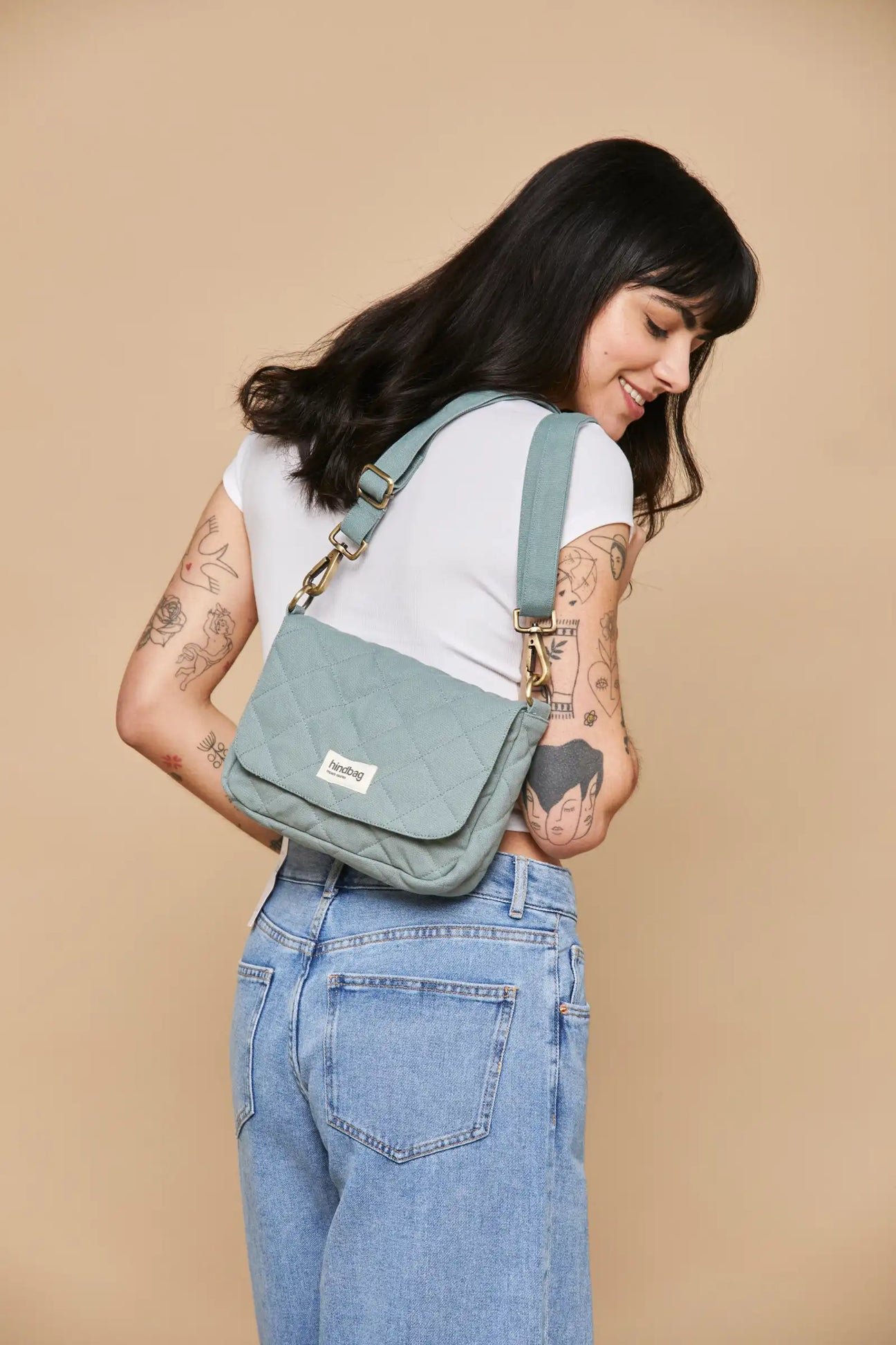 Cotton handbag HINDBAG Green