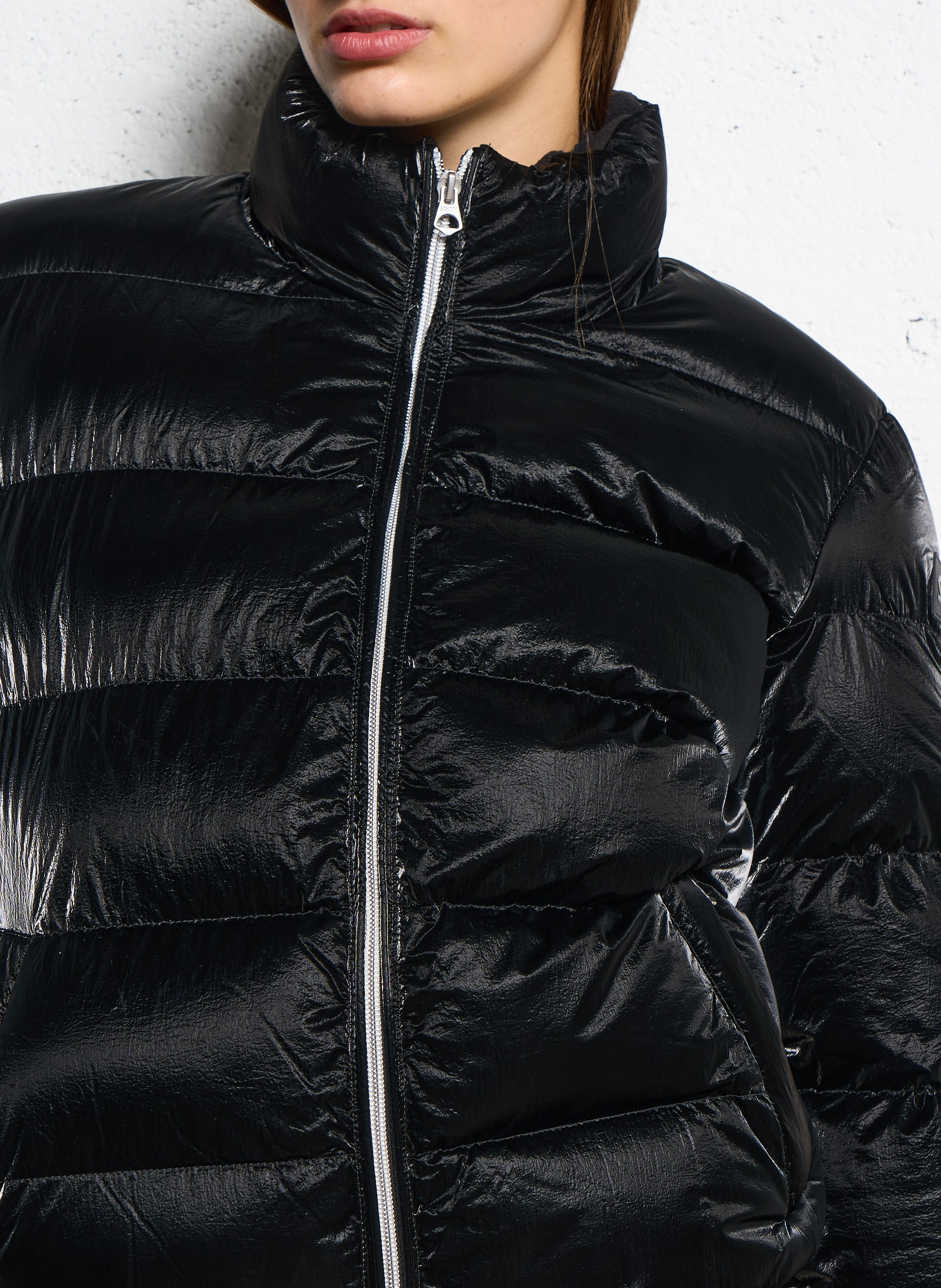 Doudoune effet satiné  SCHOTT Noir