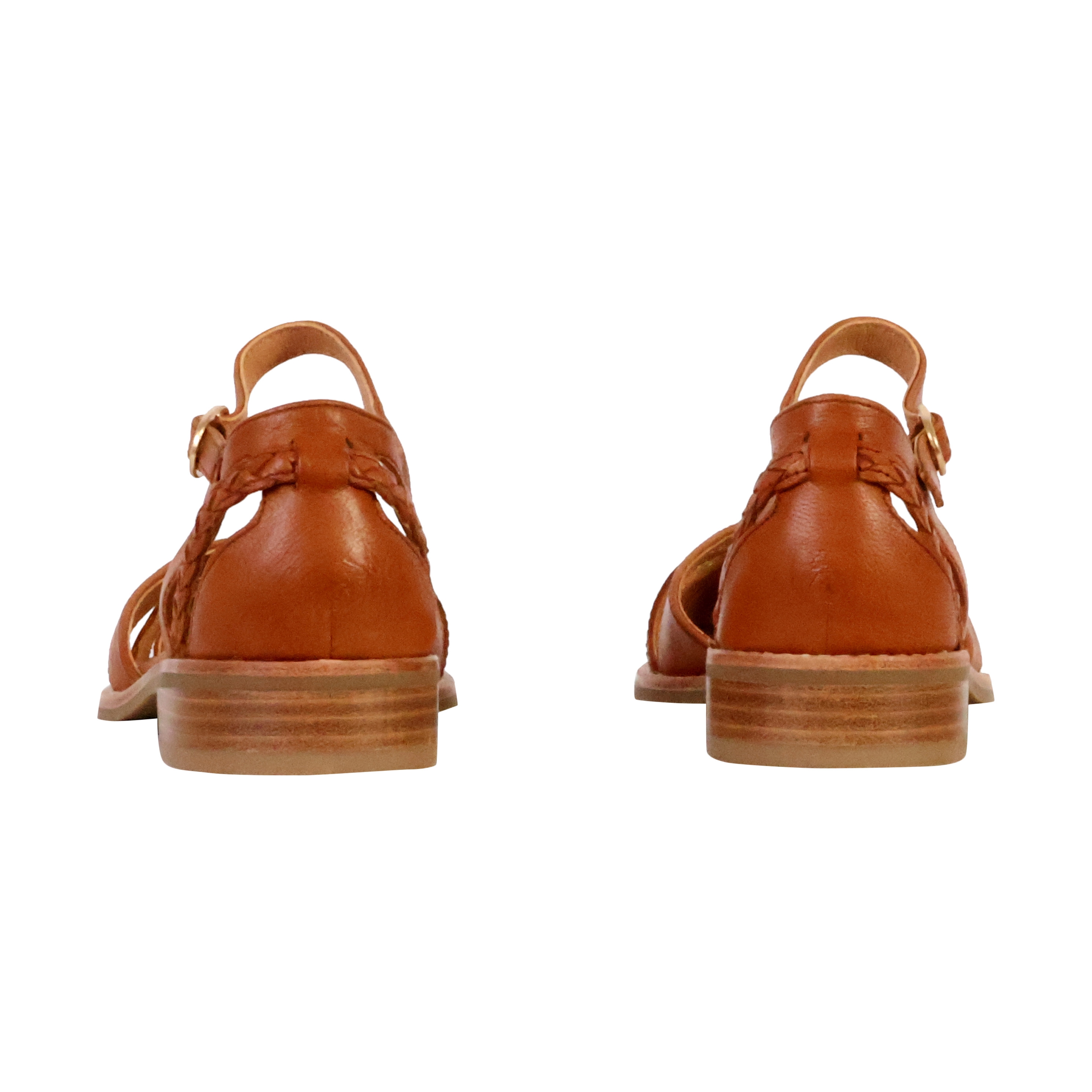 Jinette leather sandals EMILIE KARSTON Brown