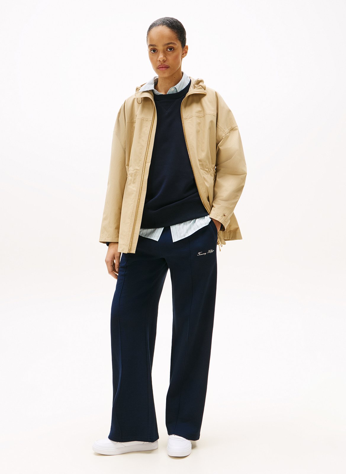 Baskets en cuir TOMMY HILFIGER Doré