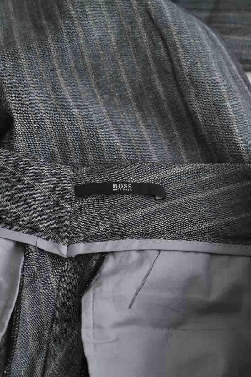 Straight linen pants BOSS - SECONDE MAIN Grey
