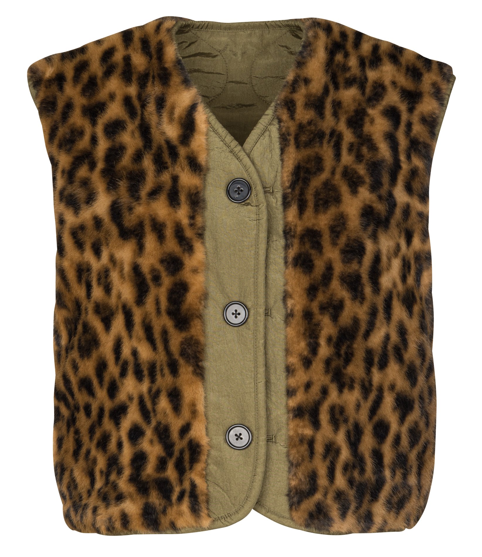 Gewatteerd jasje met ronde hals BELLEROSE Groen