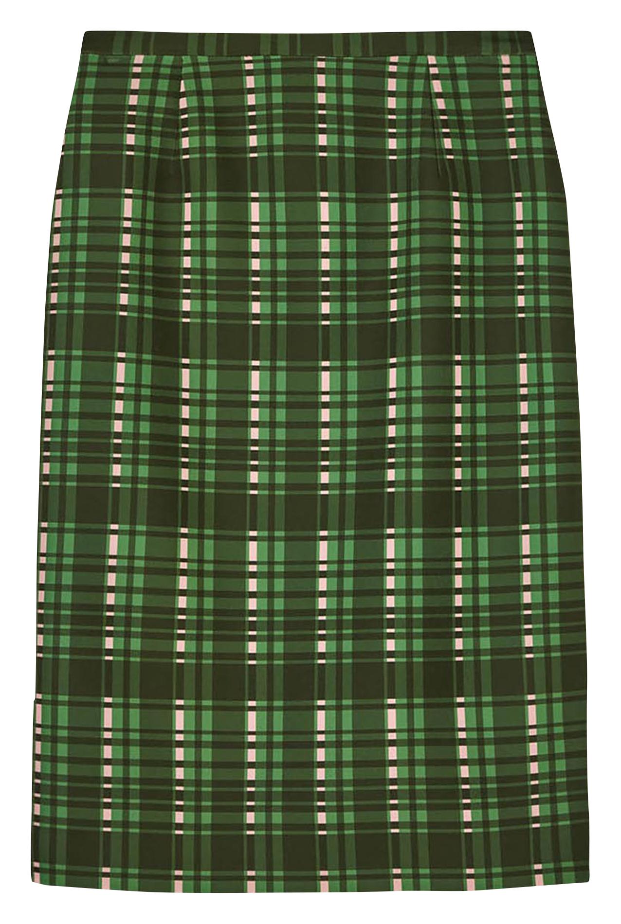 Checked midi pencil skirt TARA JARMON Green