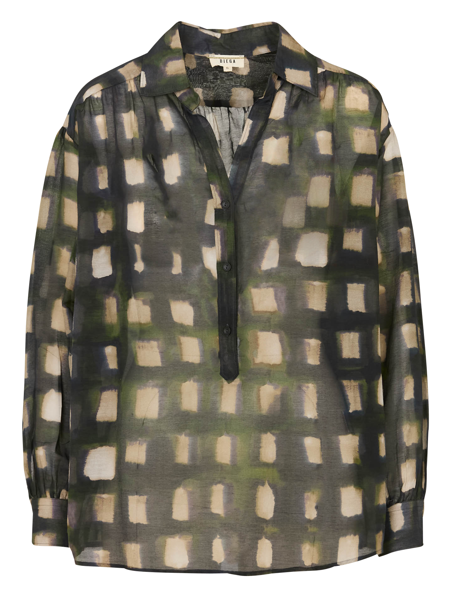 Blouse oversize en coton mélangé DIEGA Beige