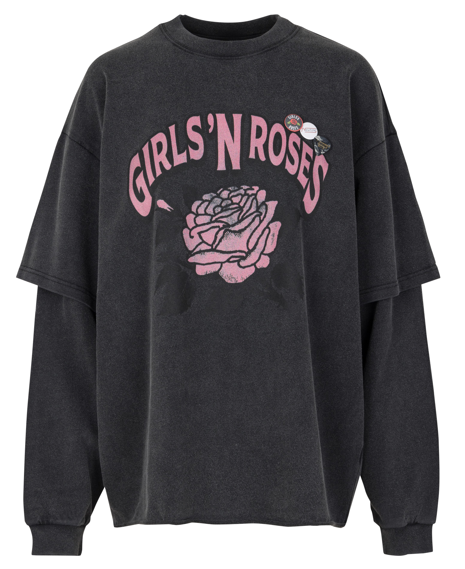 Sweat col rond en coton NEWTONE Gris