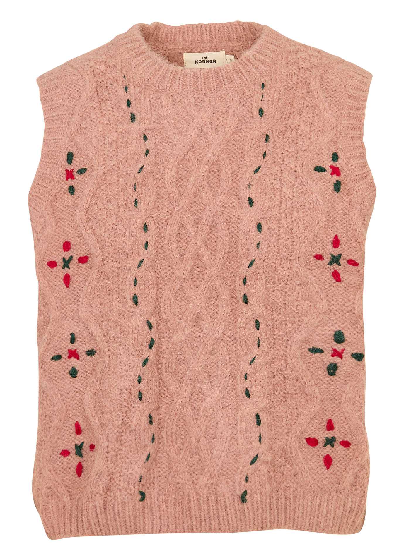 Ärmelloses Oversize-Pullover THE KORNER Rosa