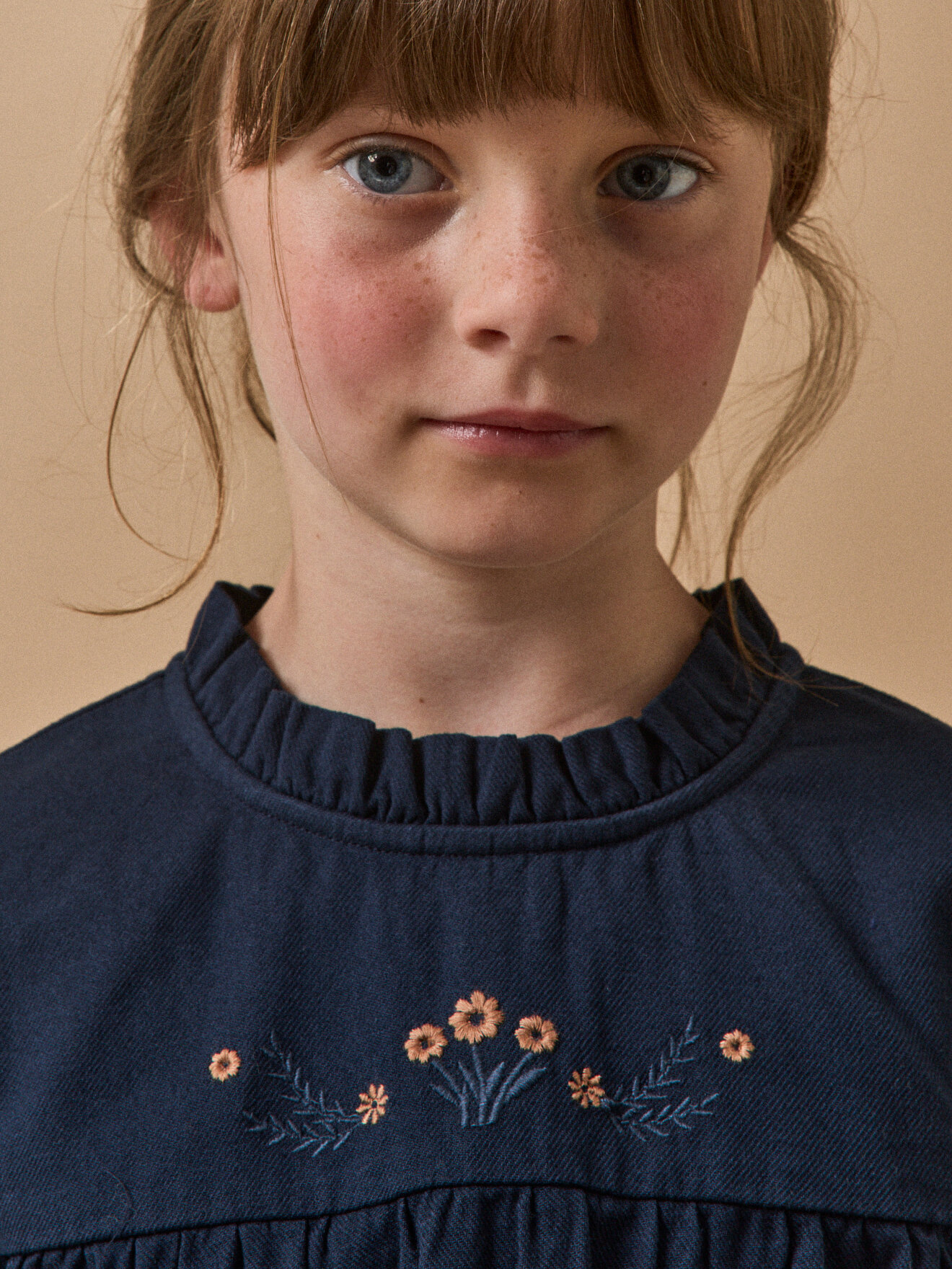 Embroidered blouse CYRILLUS Blue