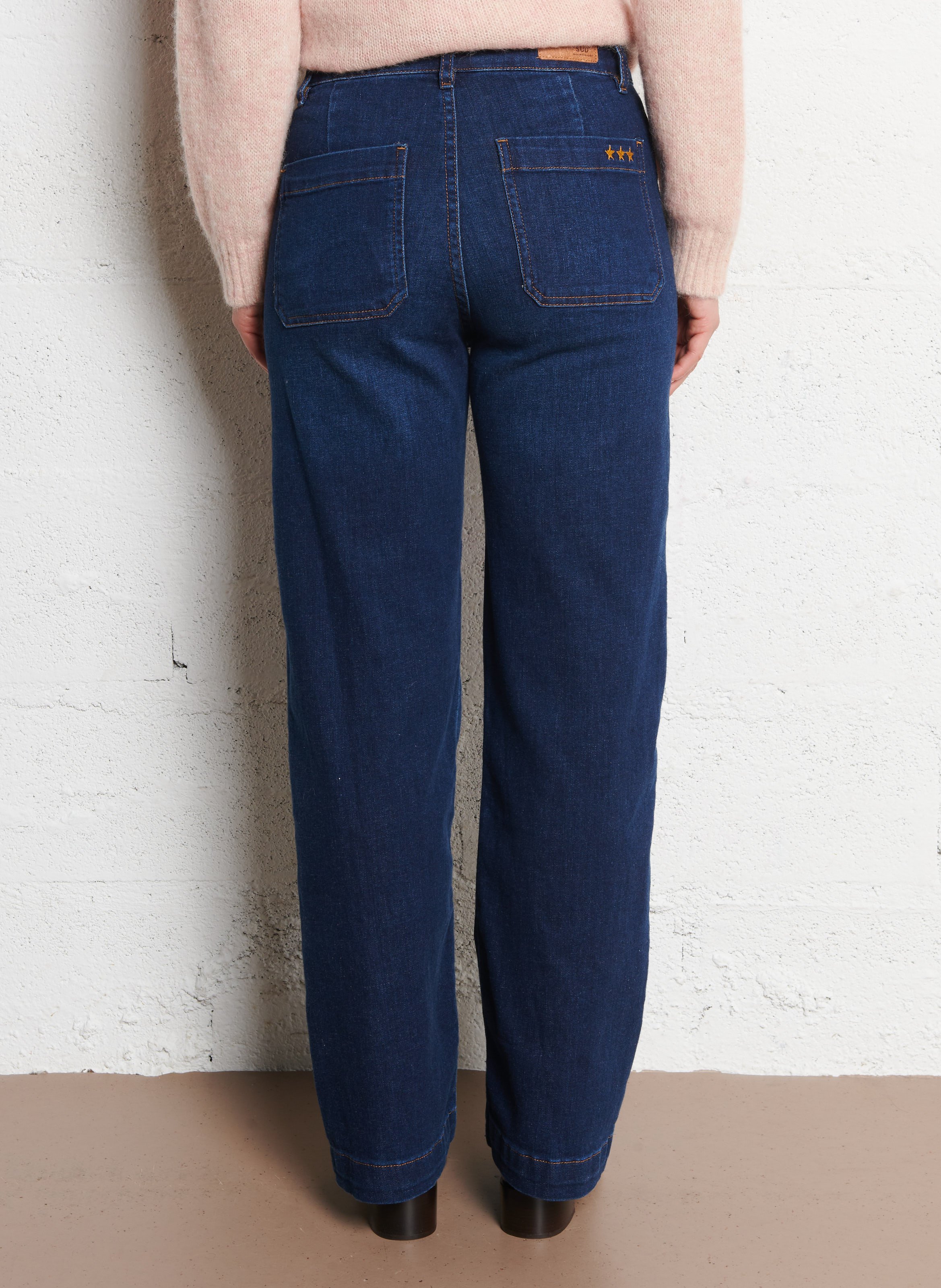 Jean boot-cut en coton mélangé SUD EXPRESS Bleu