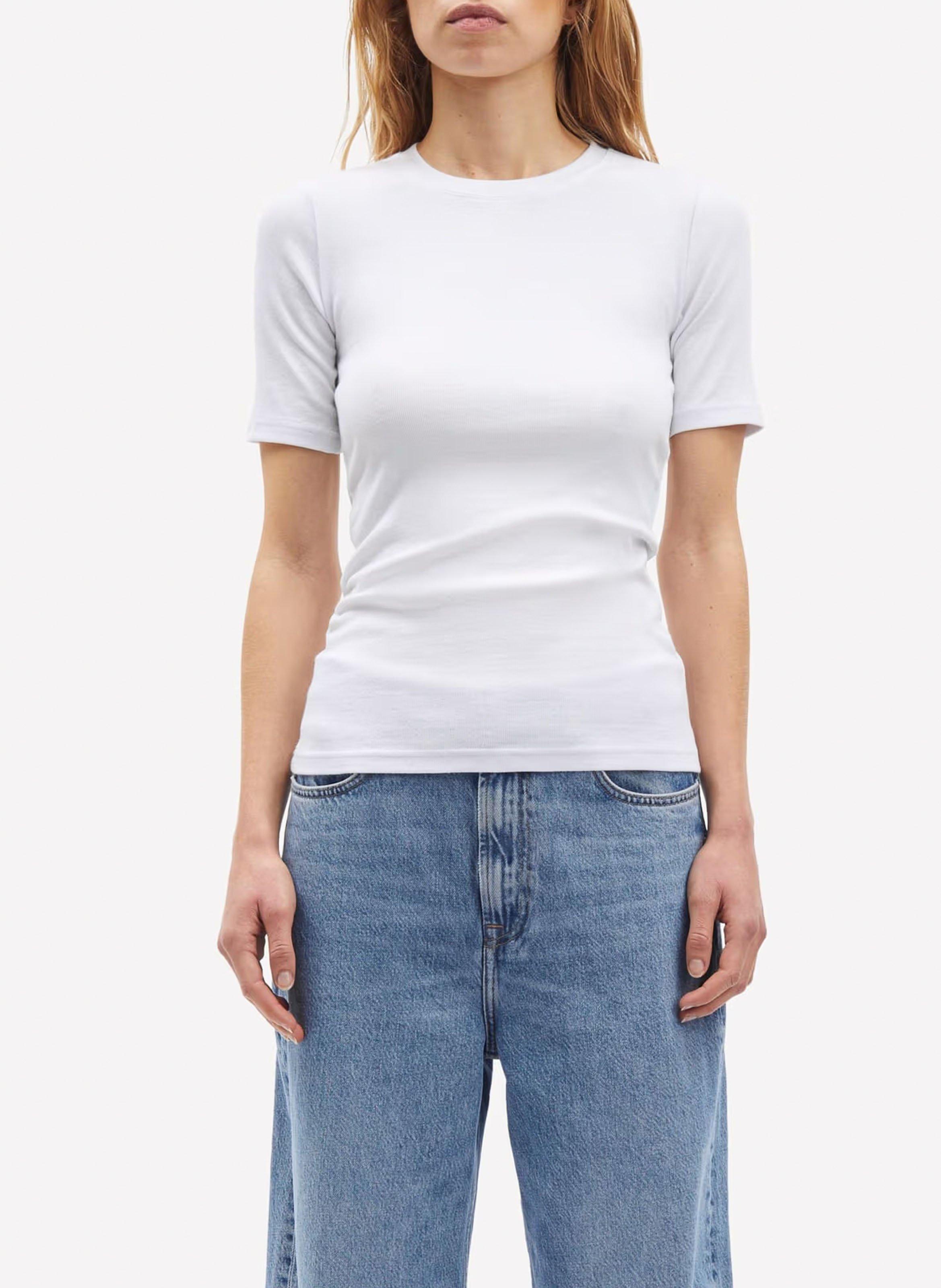 Tee-shirt manches courtes en coton organique SAMSOE SAMSOE Blanc