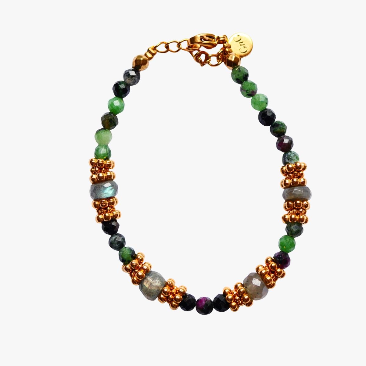 Ruby zoisite bracelet GINANDGER Green