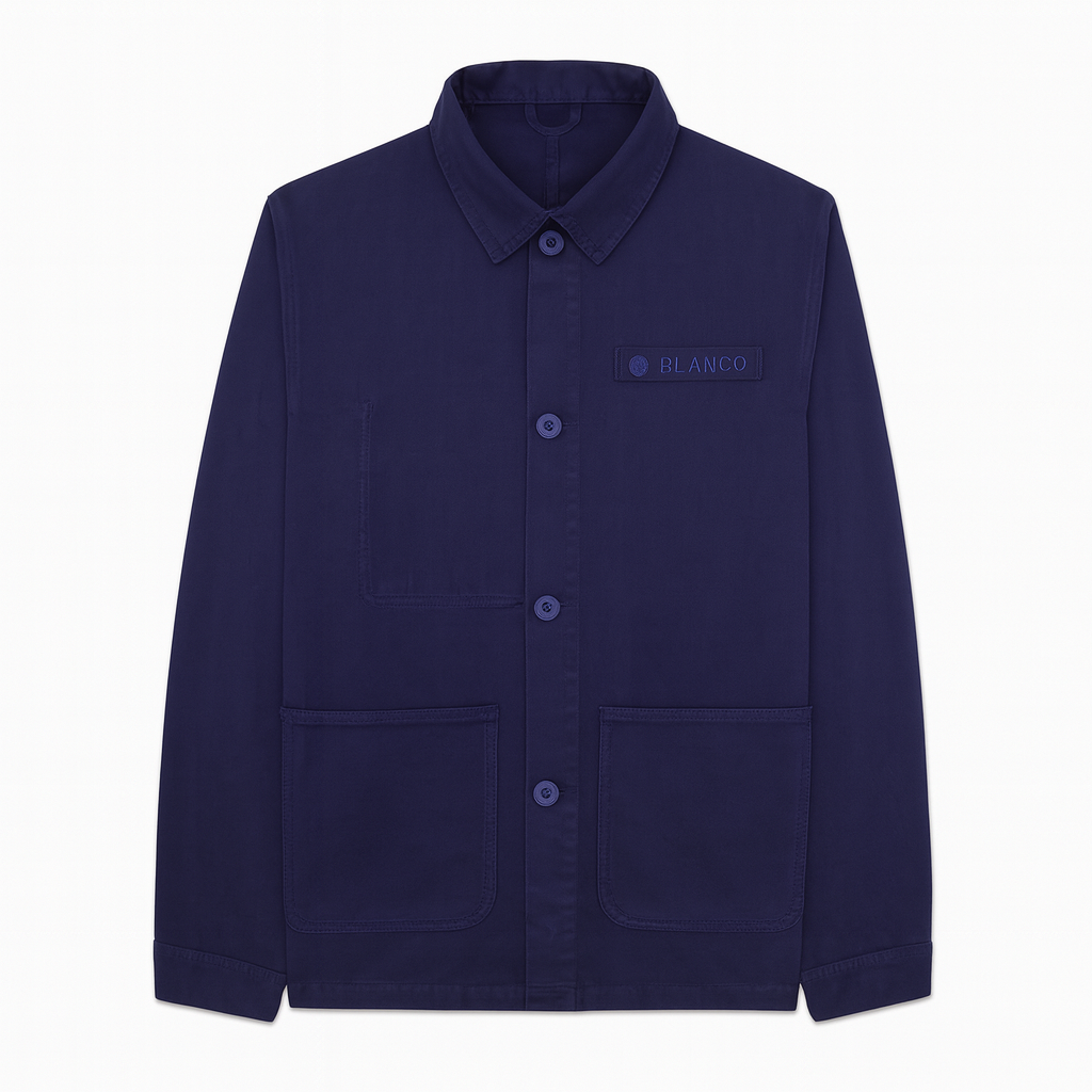 Cotton utility jacket SERGE BLANCO Blue