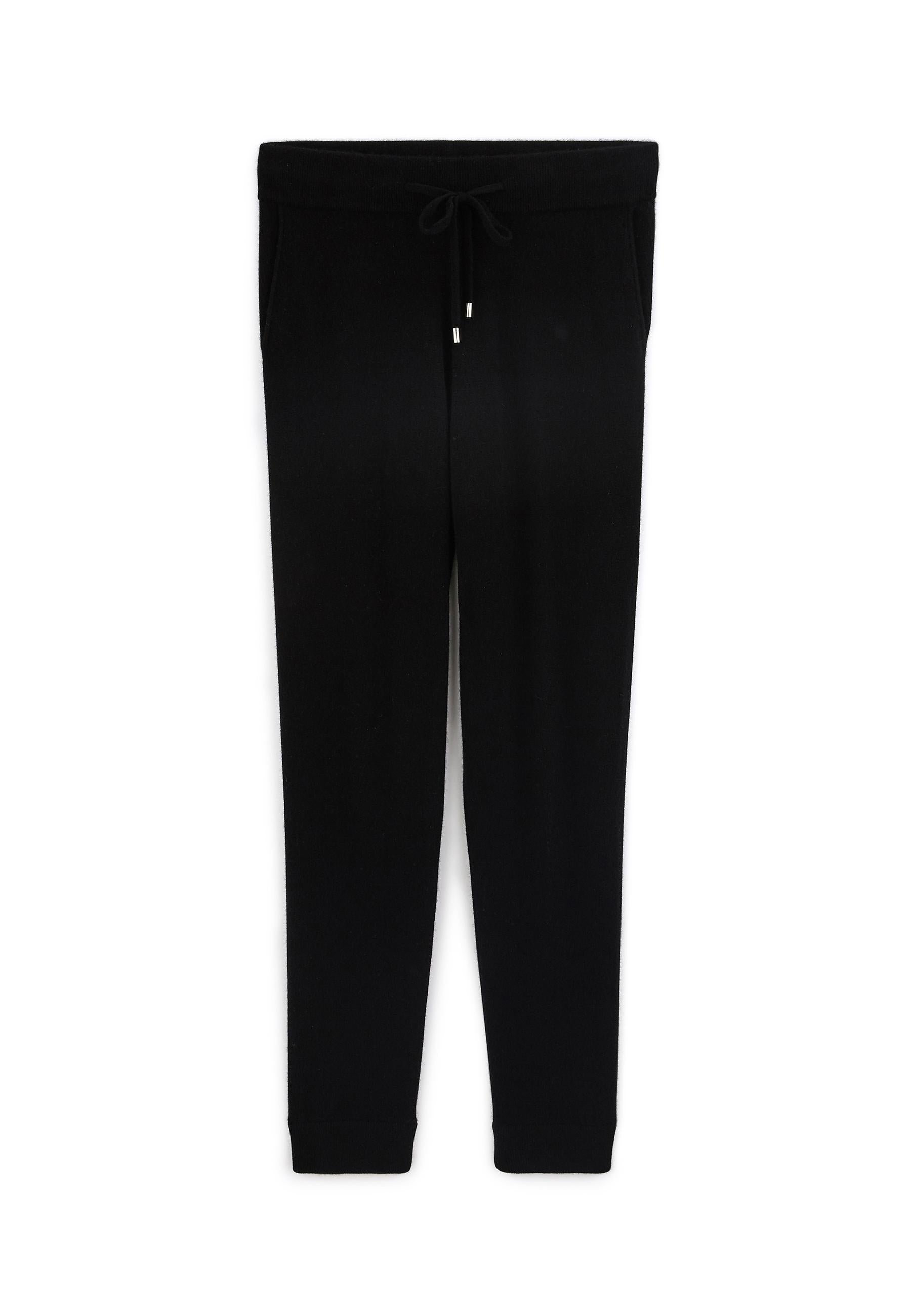 Pantalon jogging homme en cachemire 2 fils RODIER Noir