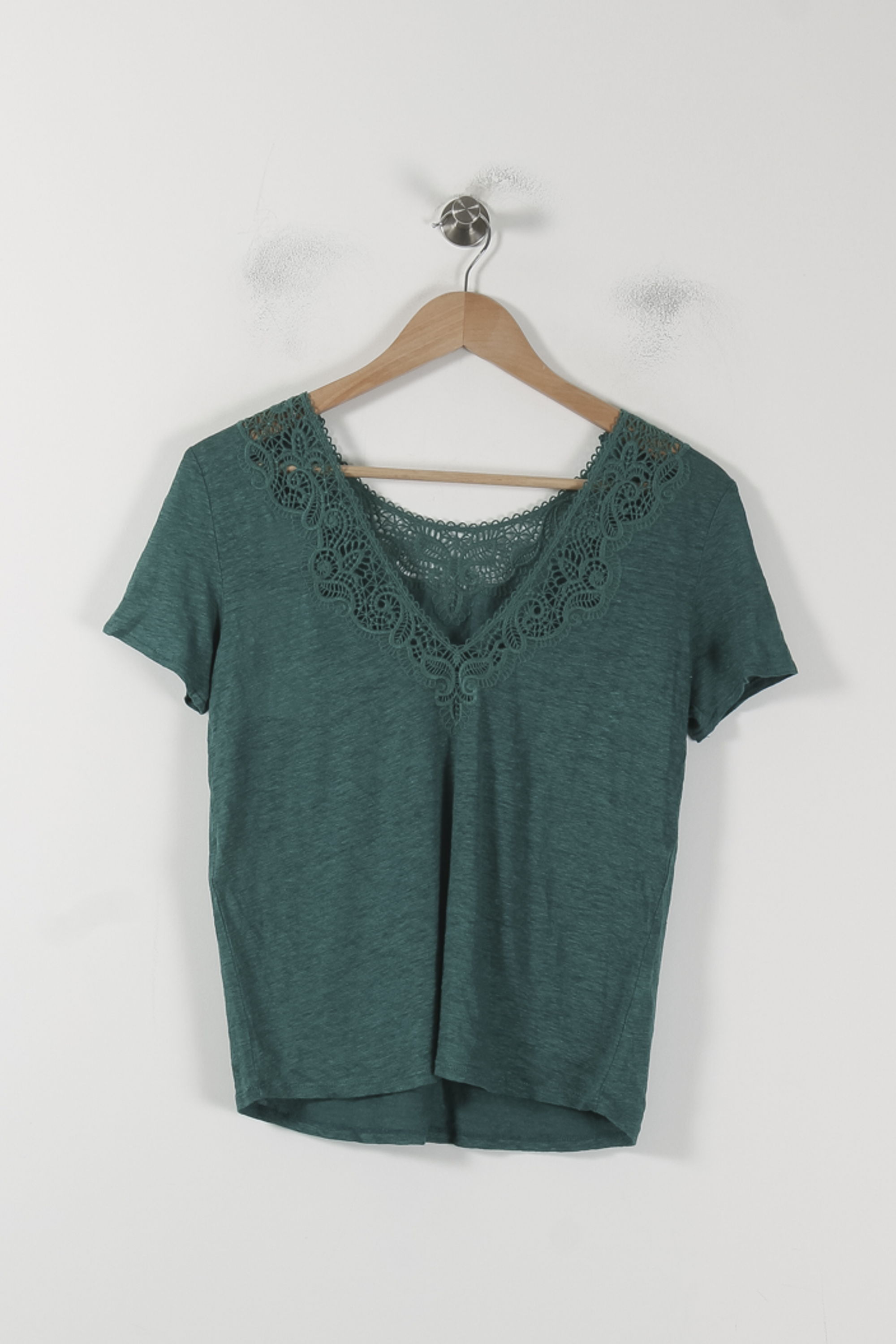 Tommy Badge T-shirt SEZANE - Seconde main Green