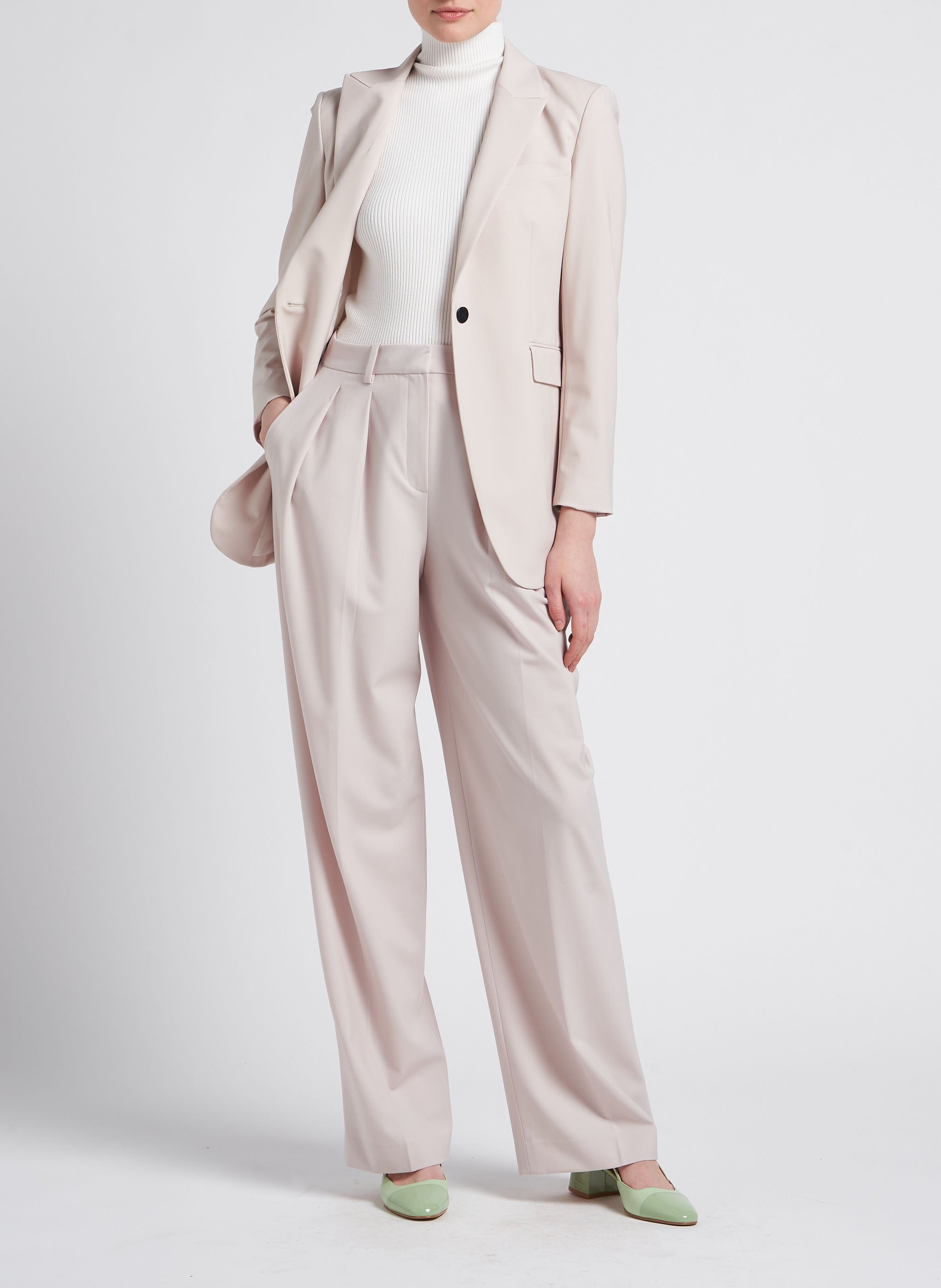 Blazer aus Wollmix THEORY Beige