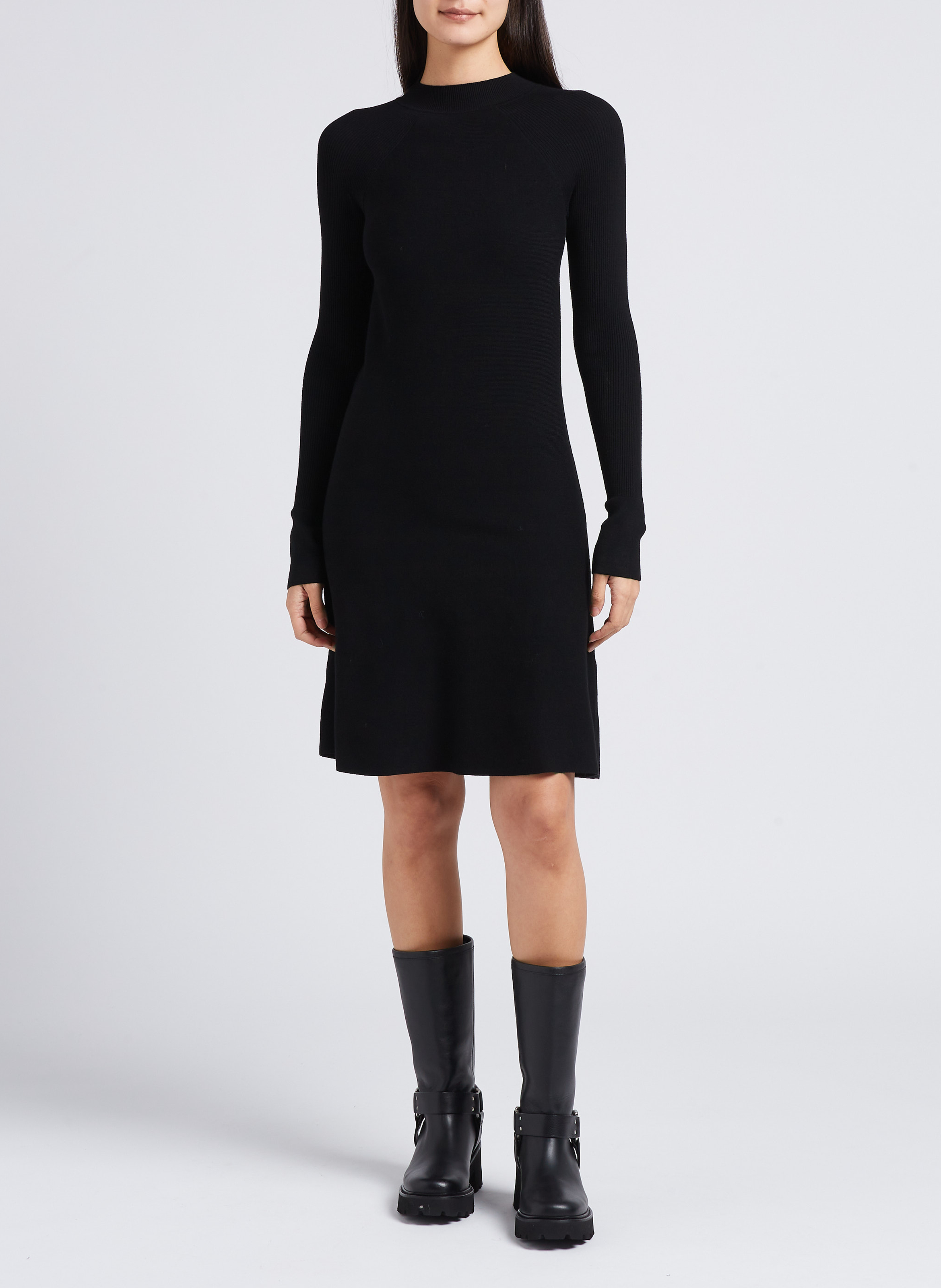 Robe midi col montant MAX MARA LEISURE Noir