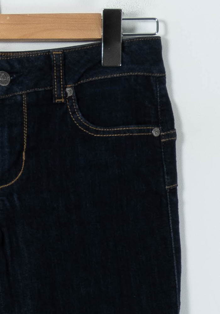 Cropped slim jeans with studs LIU JO - SECONDE MAIN Blue