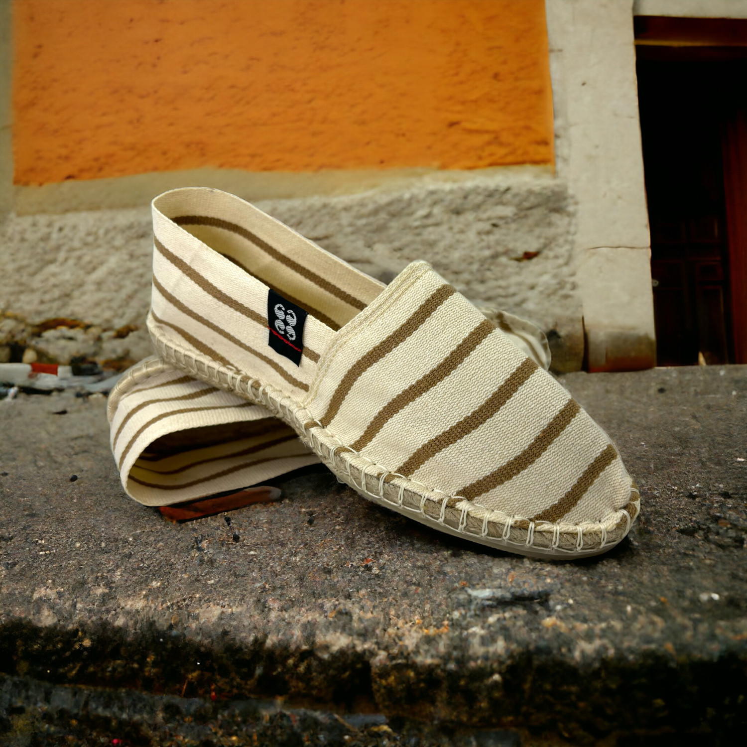 Striped Frenchy espadrilles ART OF SOULE White