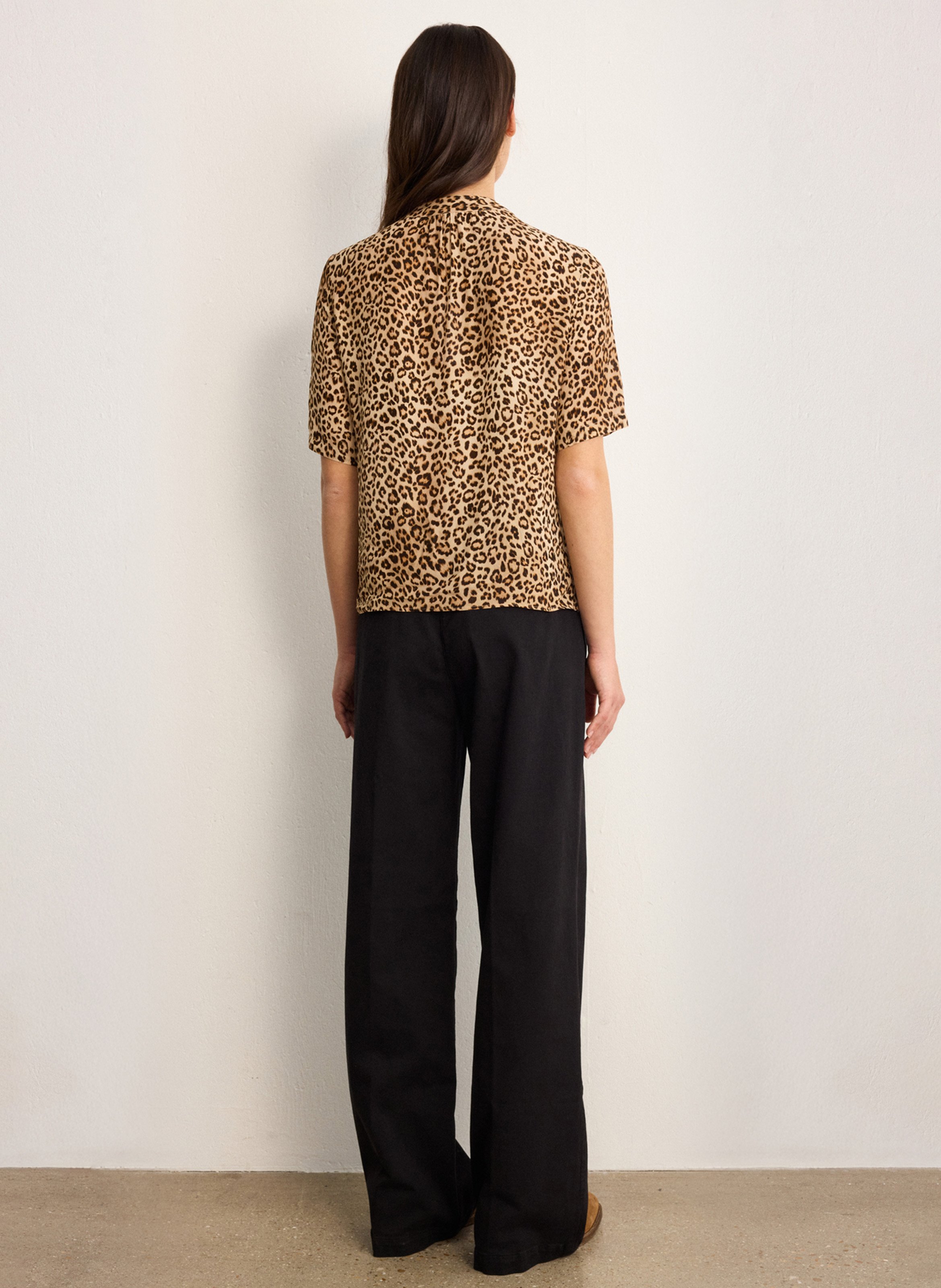 Top droit imprimé PABLO Beige